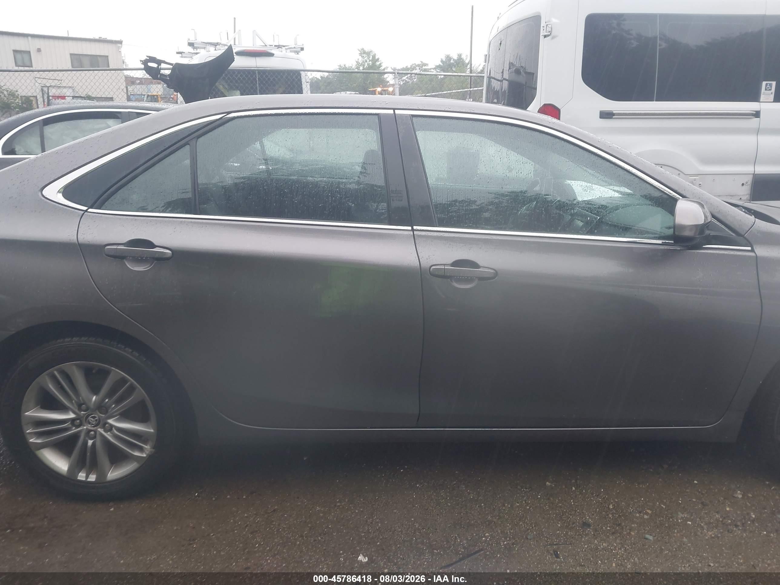 2015 Toyota Camry Se Gray vin: 4T1BF1FKXFU080152