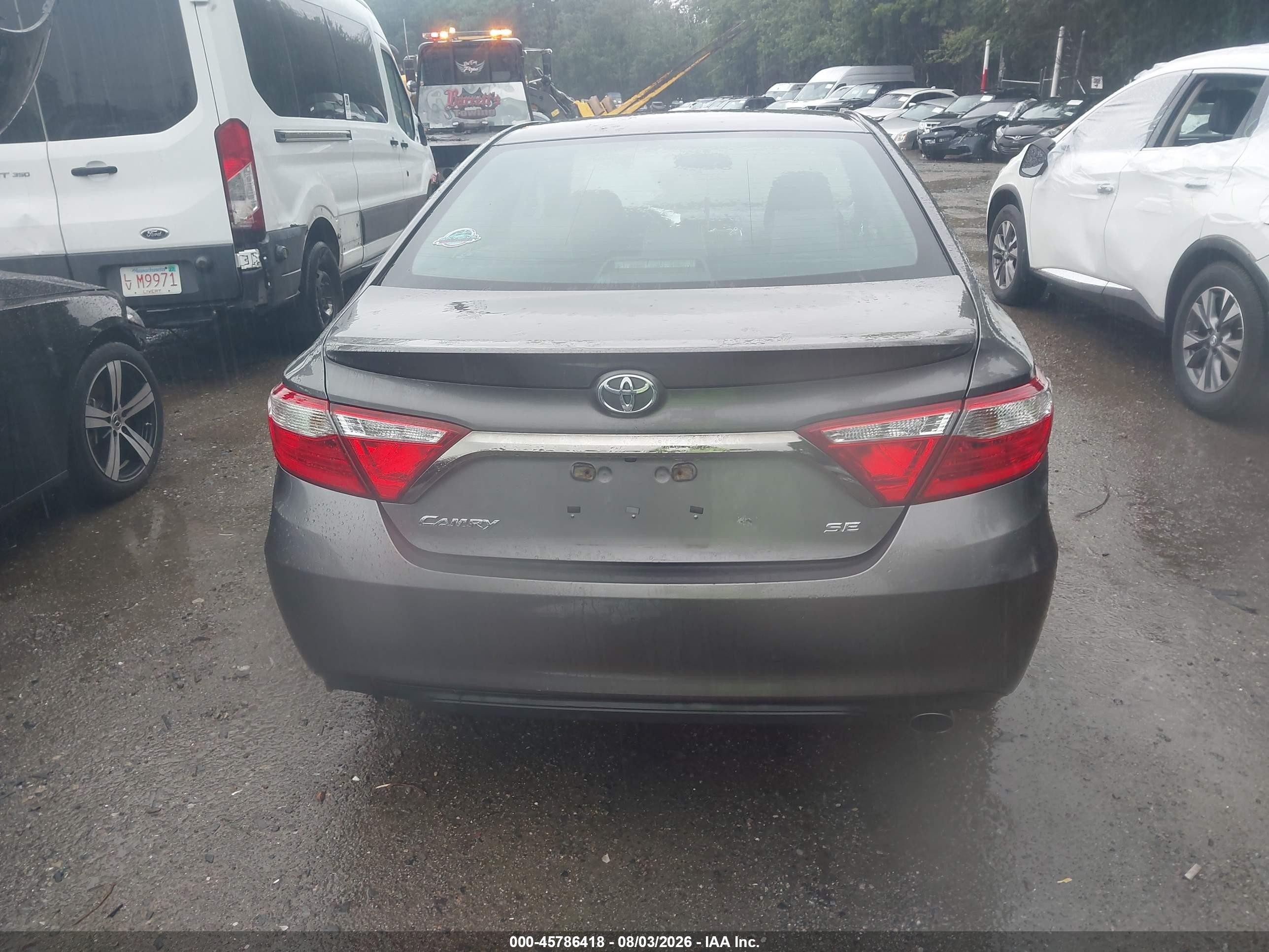 2015 Toyota Camry Se Gray vin: 4T1BF1FKXFU080152