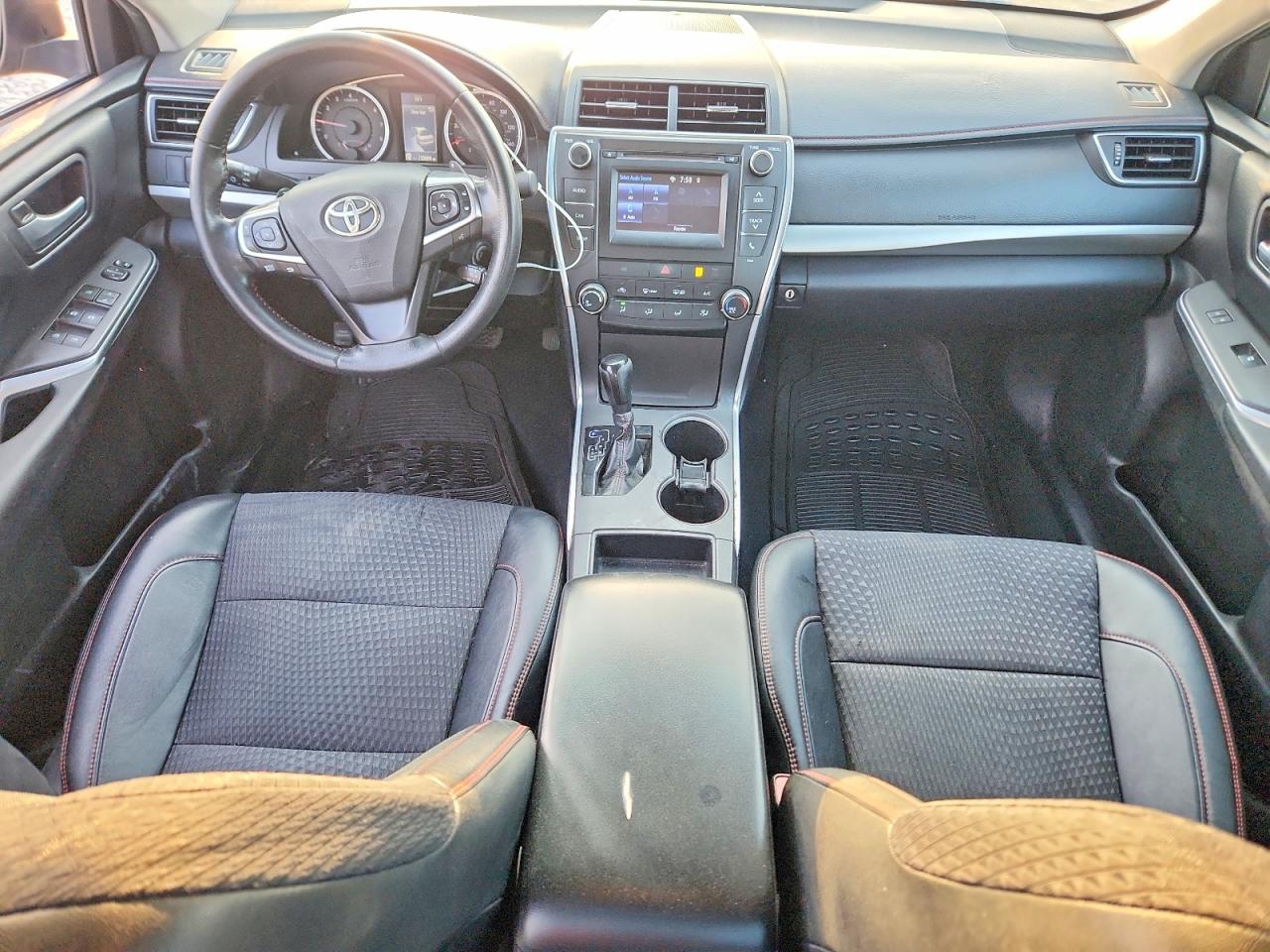 2015 Toyota Camry Se Black vin: 4T1BF1FKXFU084475