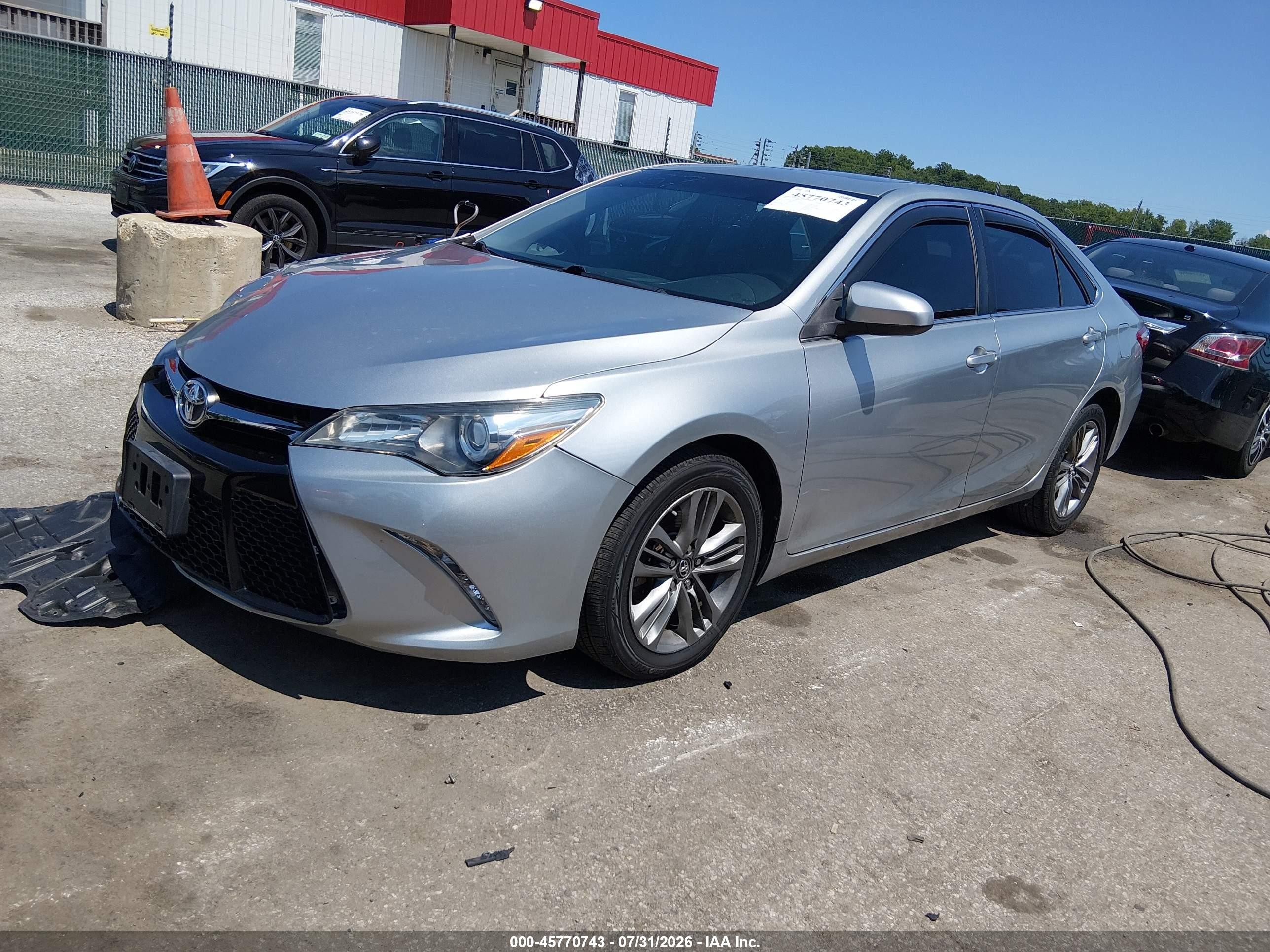 2015 Toyota Camry Se Gray vin: 4T1BF1FKXFU093757