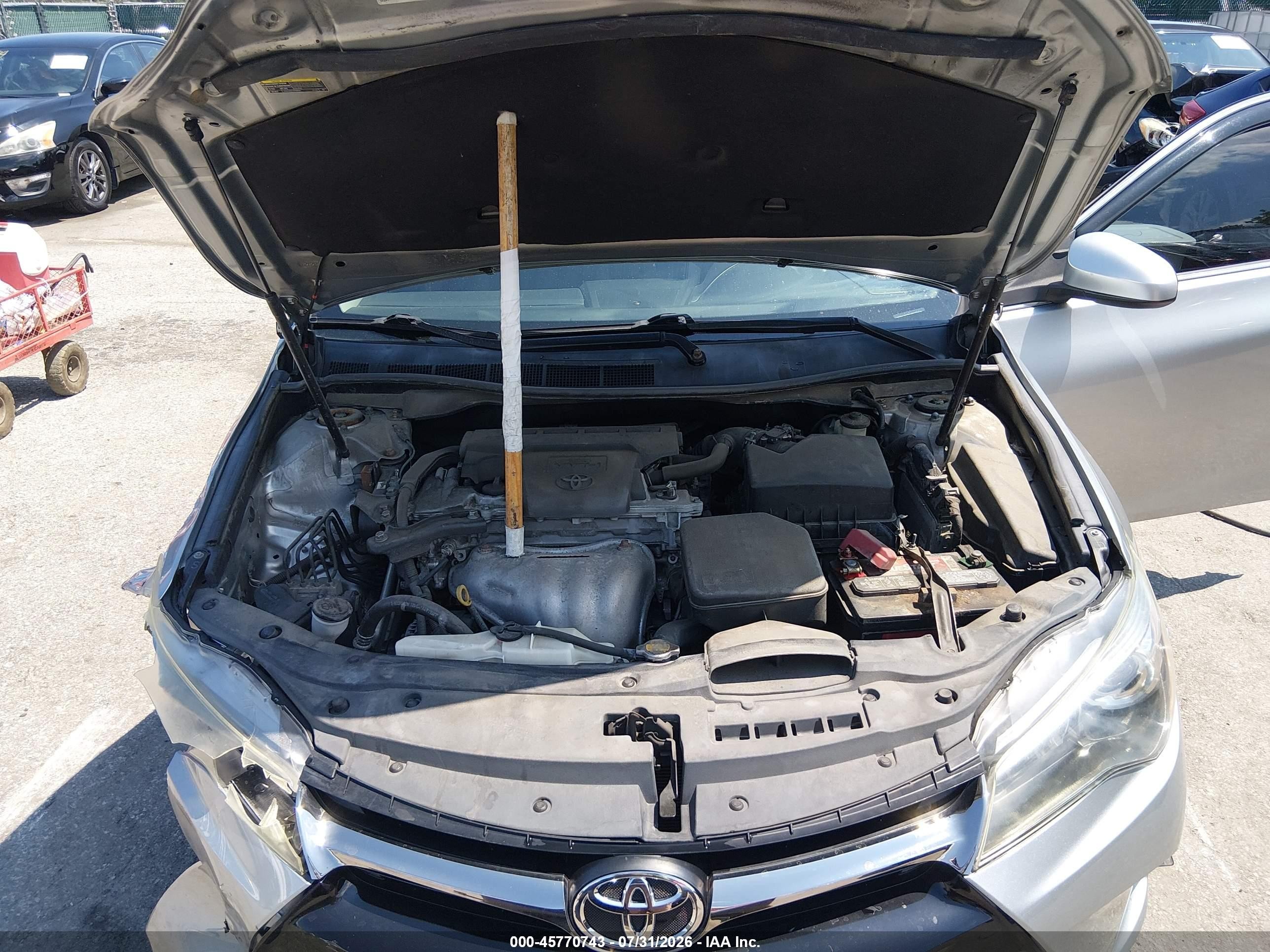 2015 Toyota Camry Se Gray vin: 4T1BF1FKXFU093757