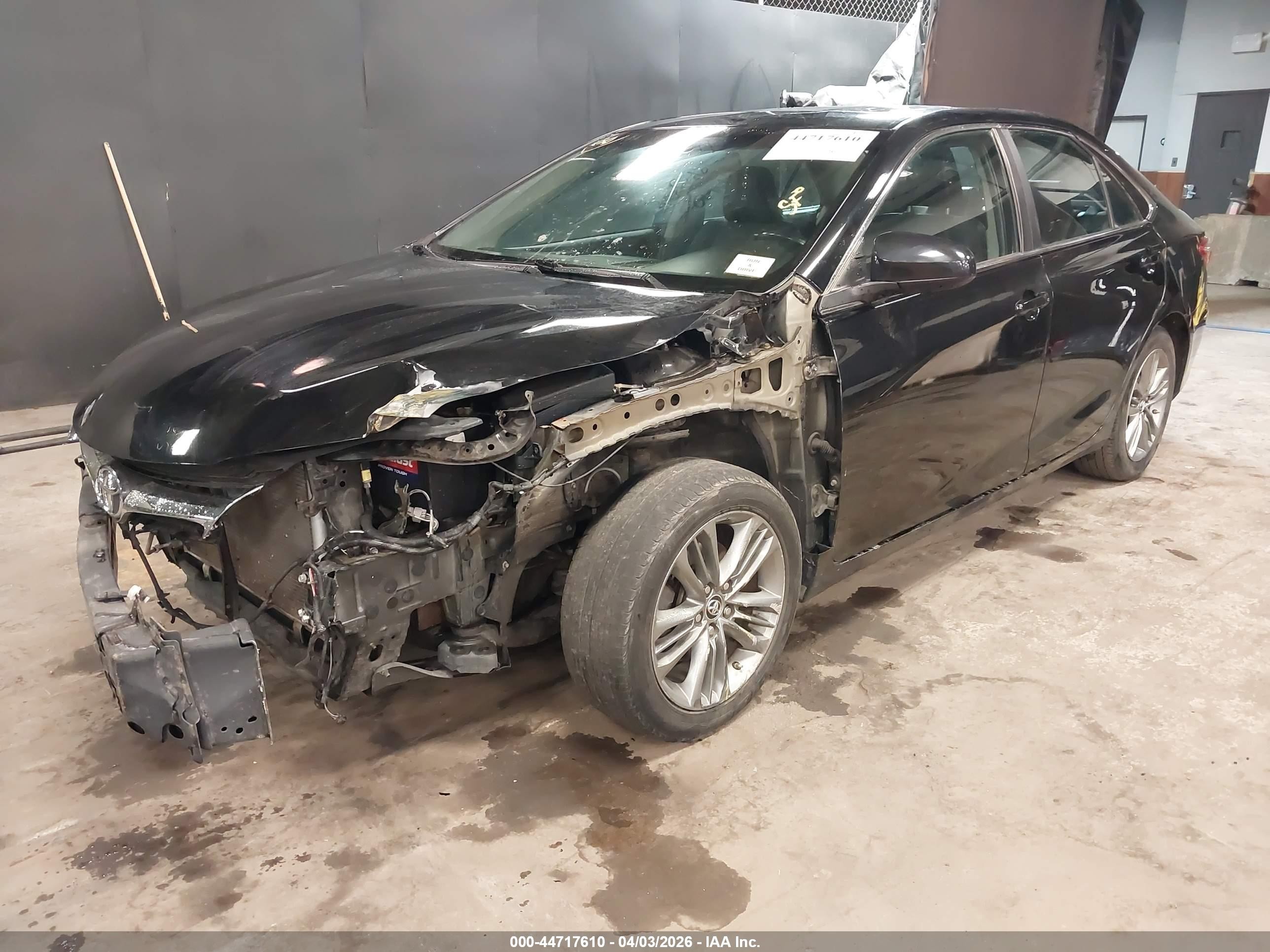2015 Toyota Camry Se Black vin: 4T1BF1FKXFU096884