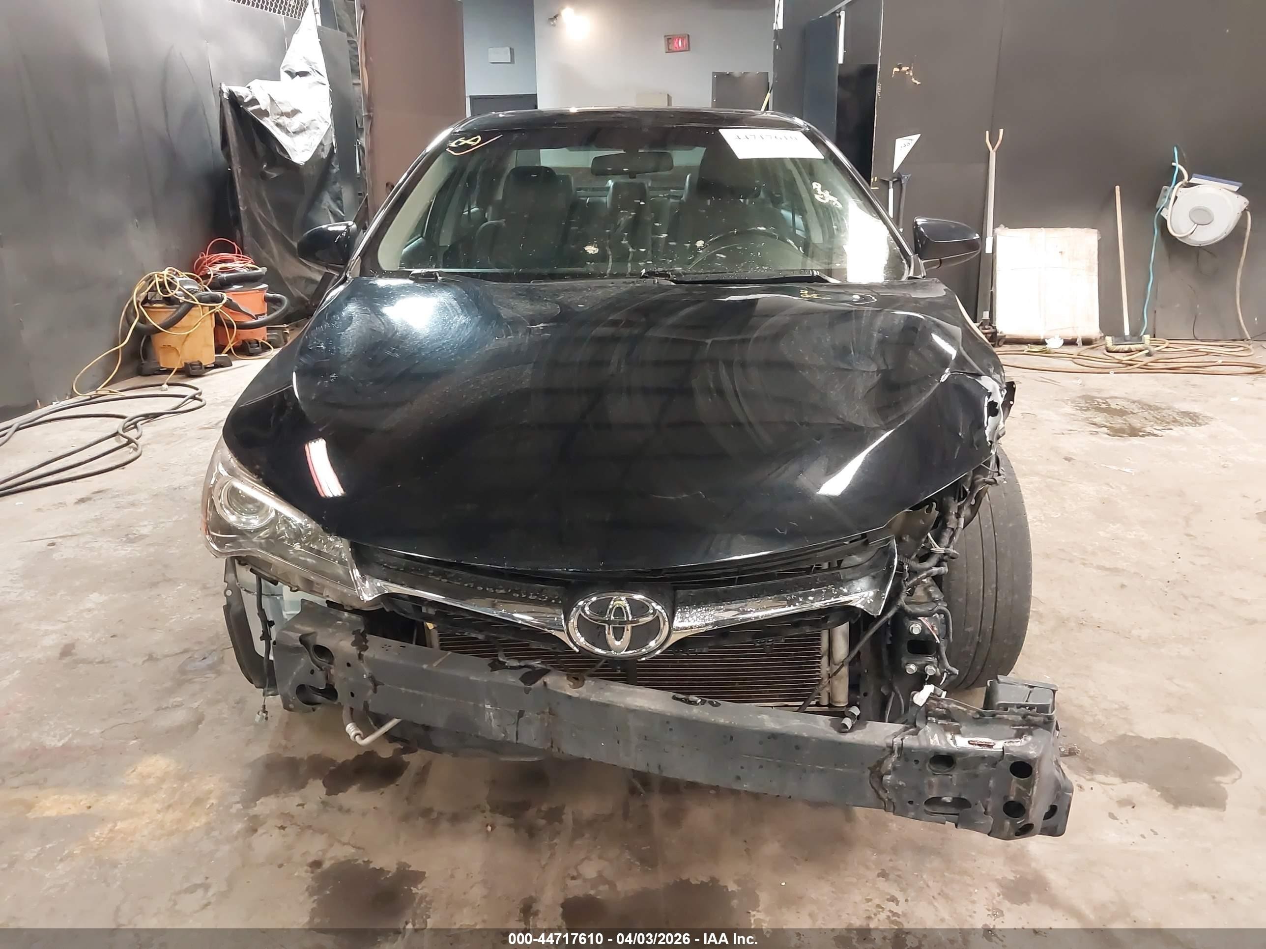 2015 Toyota Camry Se Black vin: 4T1BF1FKXFU096884