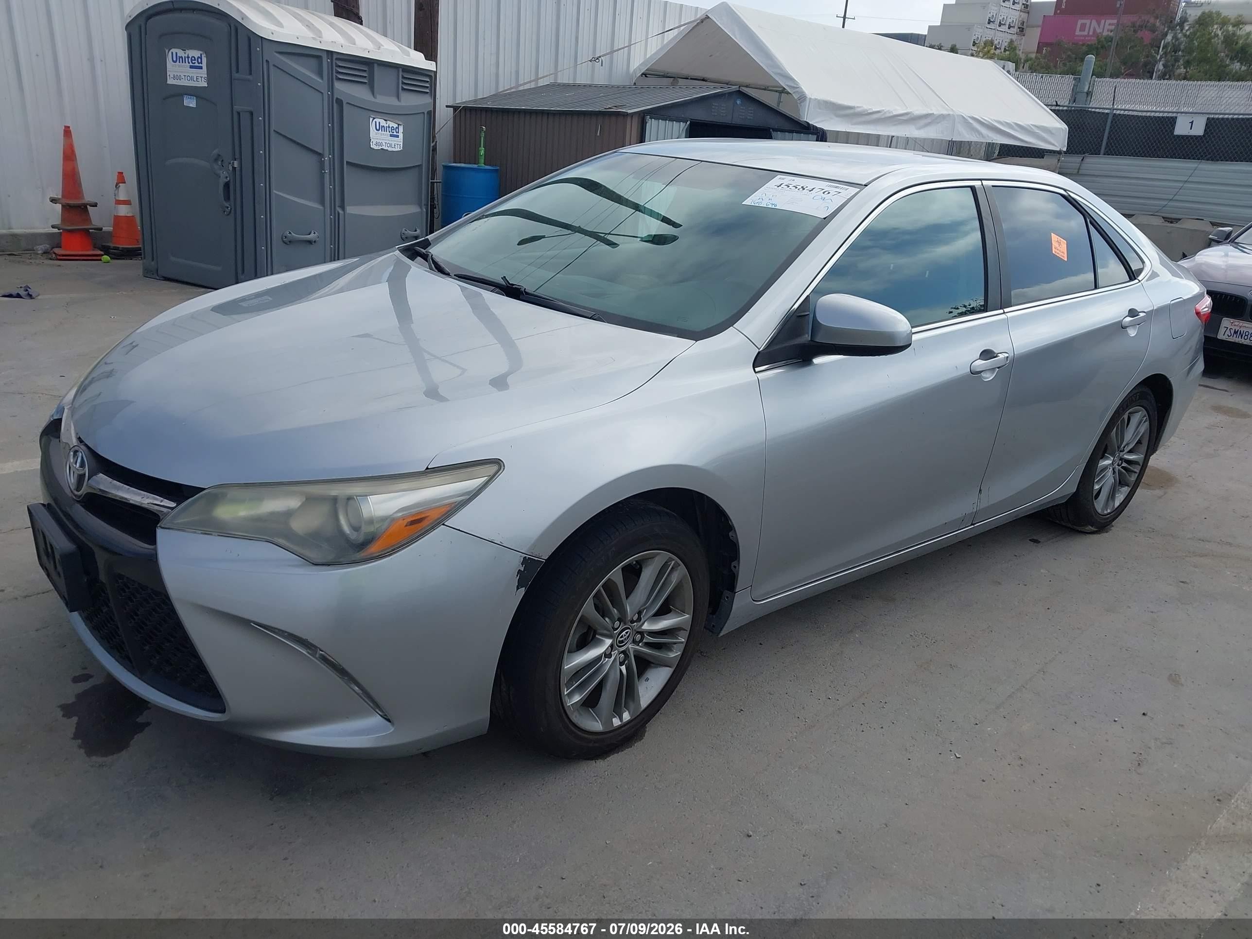 2015 Toyota Camry Se Silver vin: 4T1BF1FKXFU097209