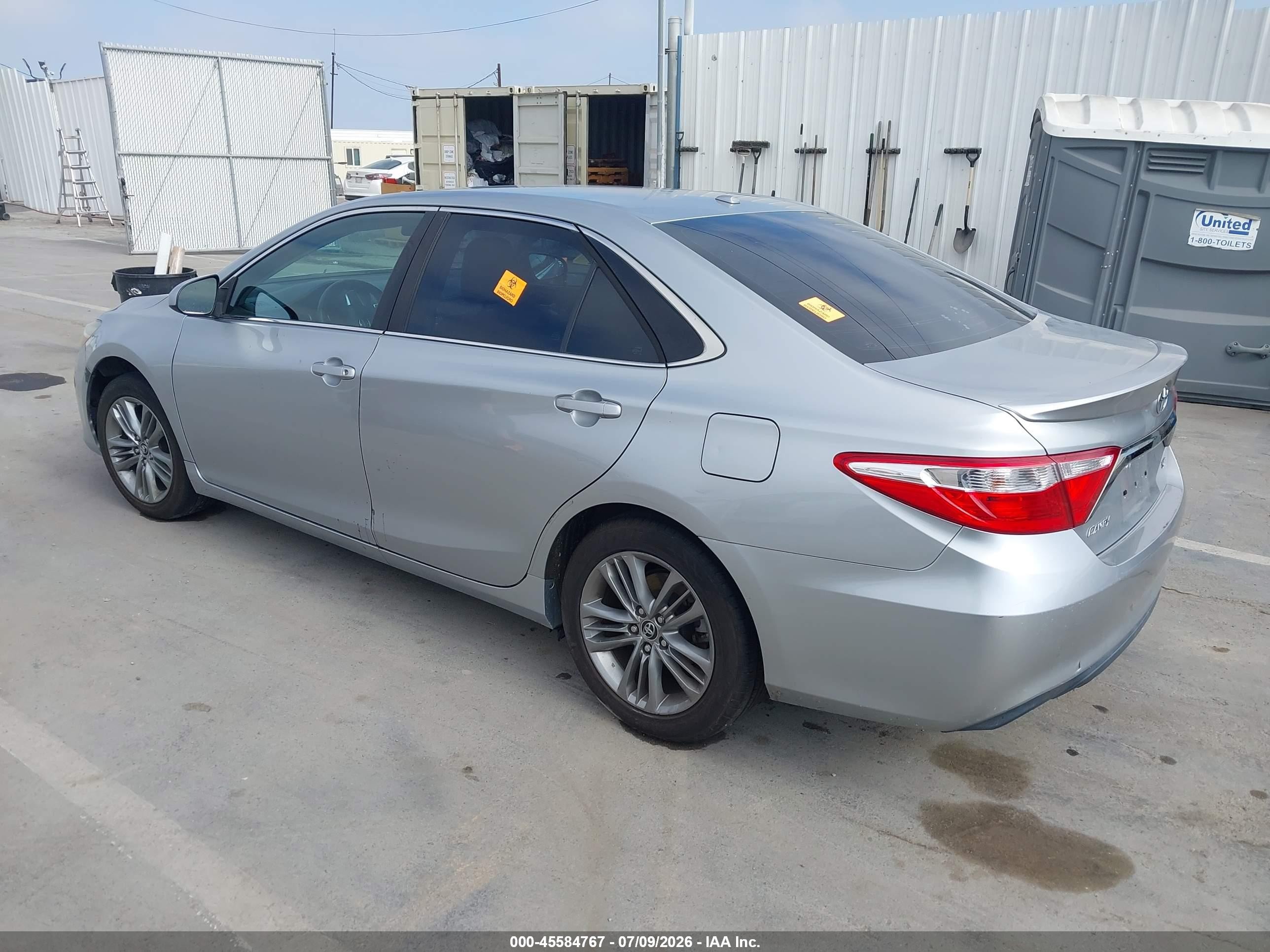 2015 Toyota Camry Se Silver vin: 4T1BF1FKXFU097209