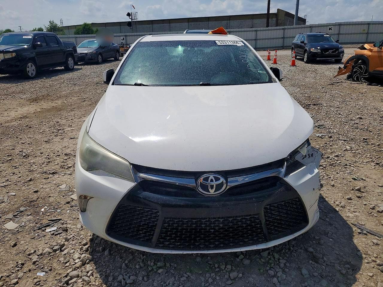 2015 Toyota Camry Se White vin: 4T1BF1FKXFU099963