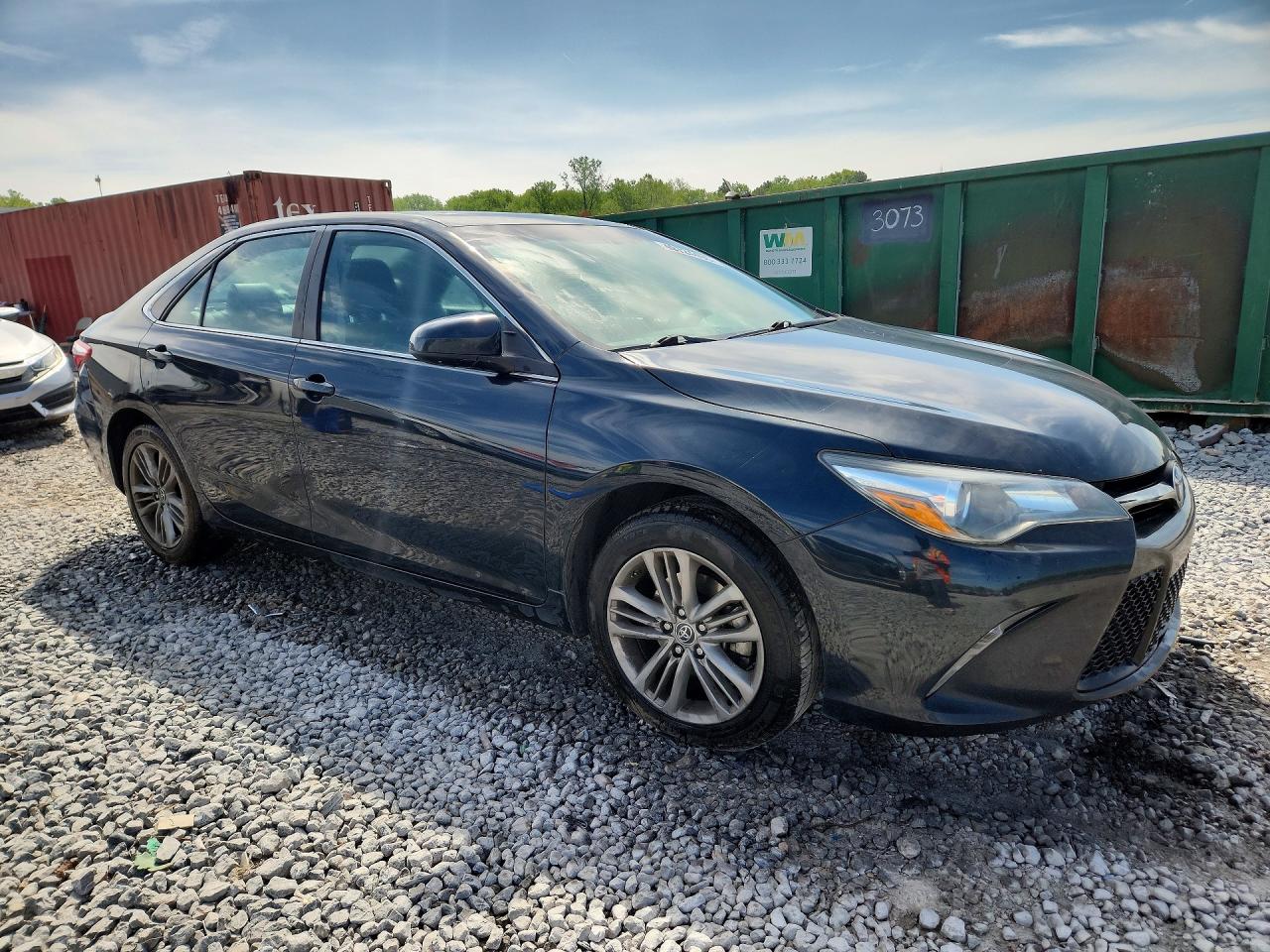 2015 Toyota Camry Se Blue vin: 4T1BF1FKXFU107771