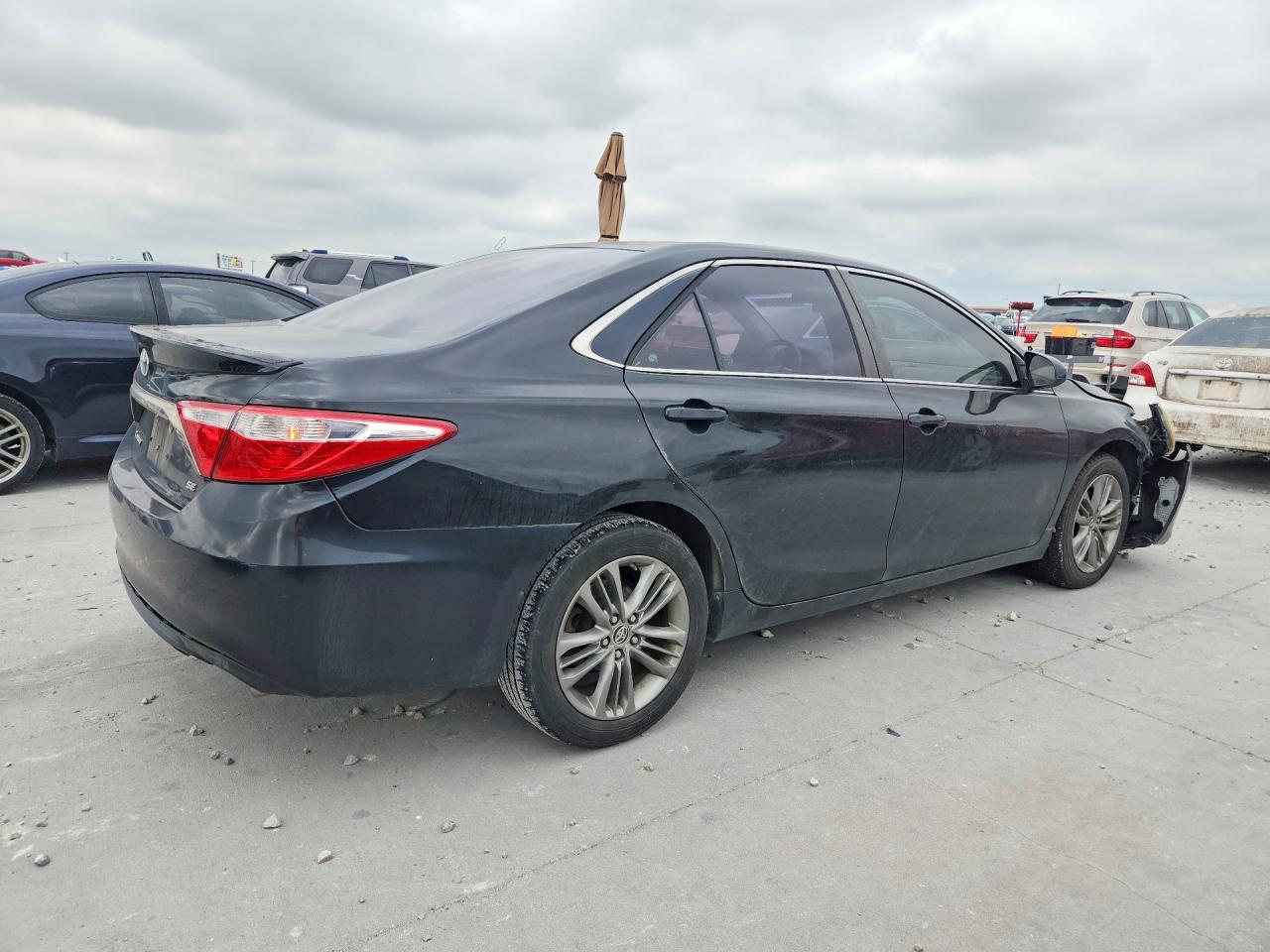 2015 Toyota Camry Se Black vin: 4T1BF1FKXFU108323