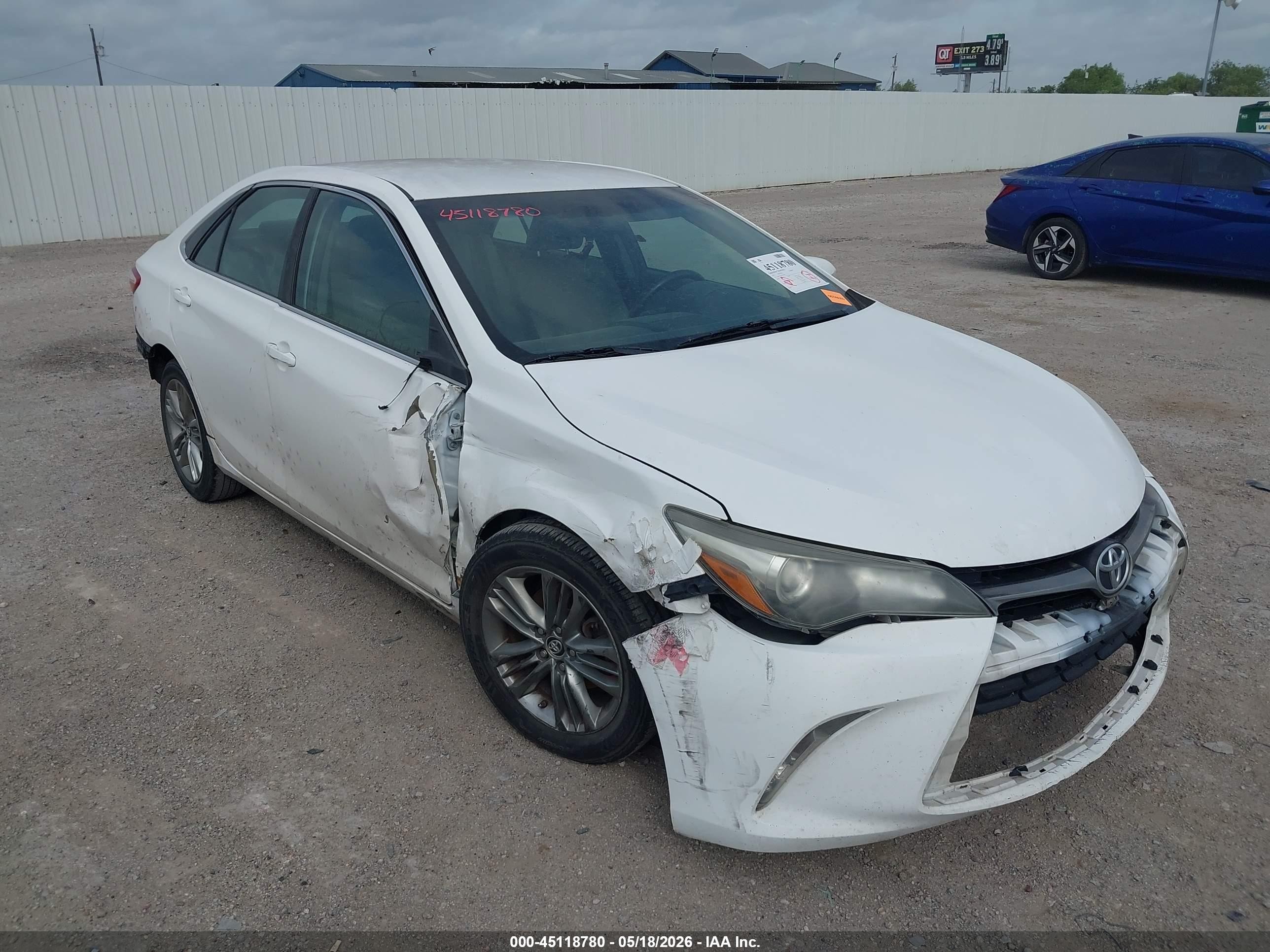 2015 Toyota Camry Se White vin: 4T1BF1FKXFU109200