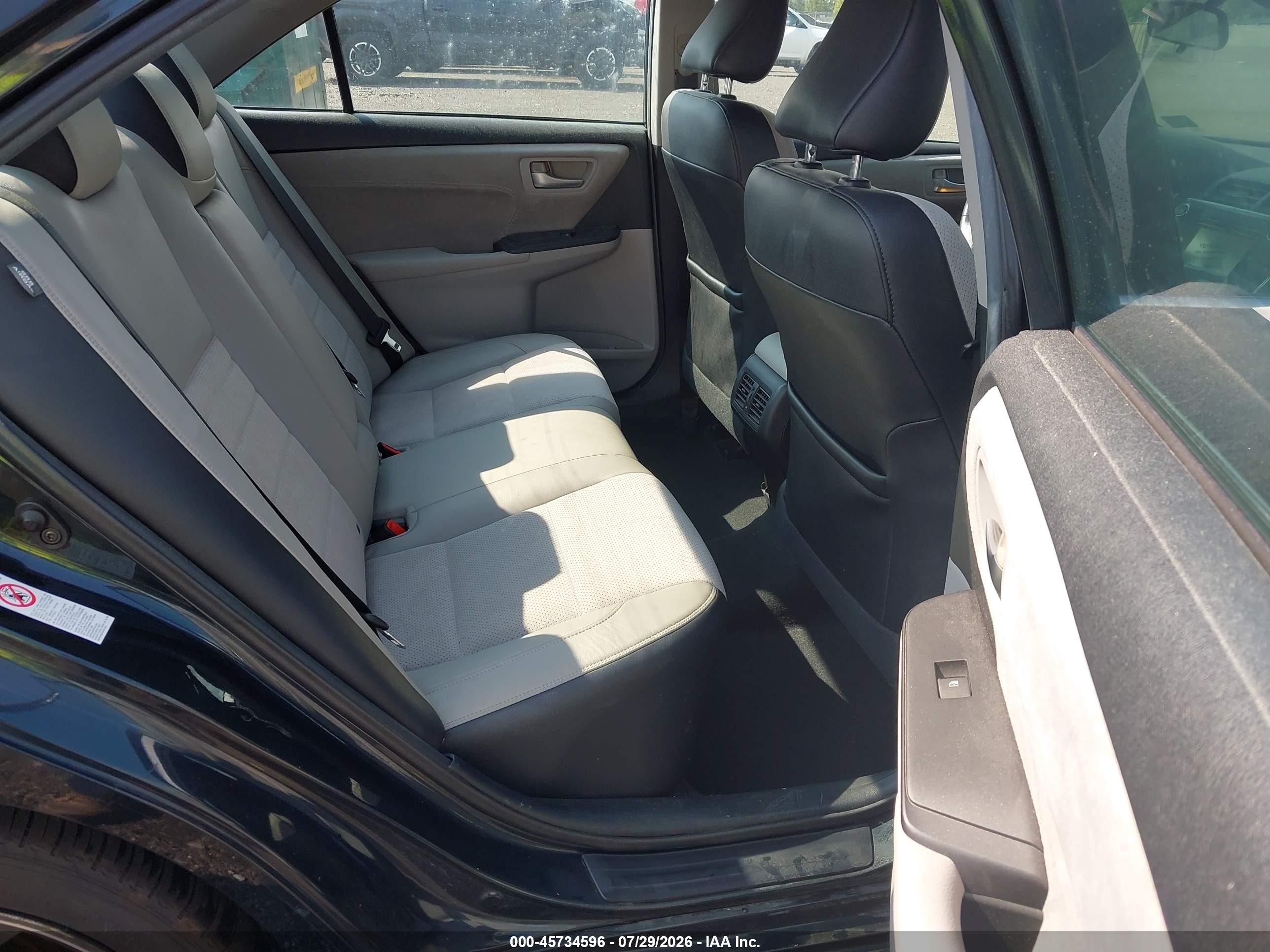 2015 Toyota Camry Xse Black vin: 4T1BF1FKXFU490093