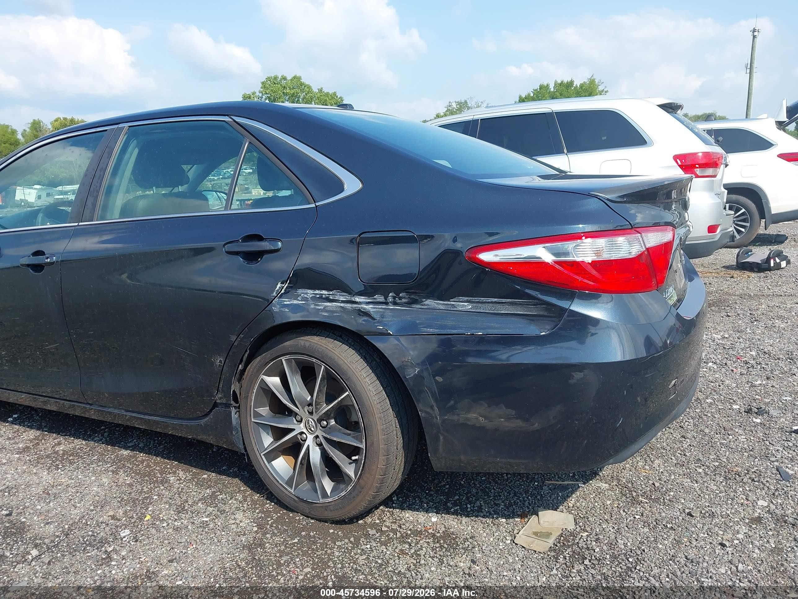 2015 Toyota Camry Xse Black vin: 4T1BF1FKXFU490093
