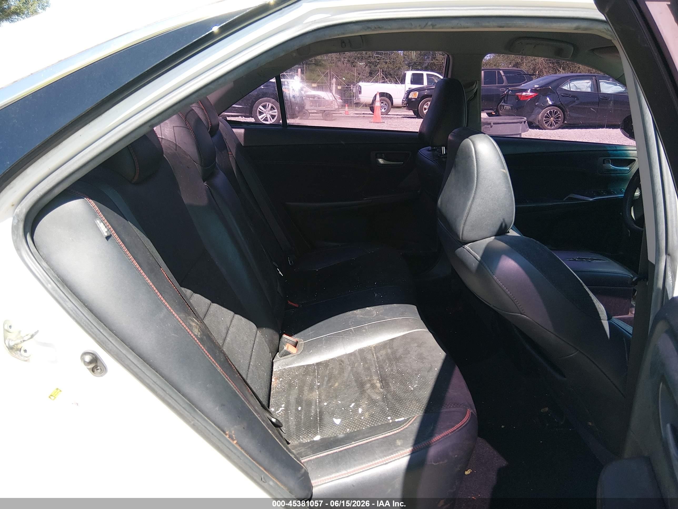 2015 Toyota Camry Xse White vin: 4T1BF1FKXFU491857
