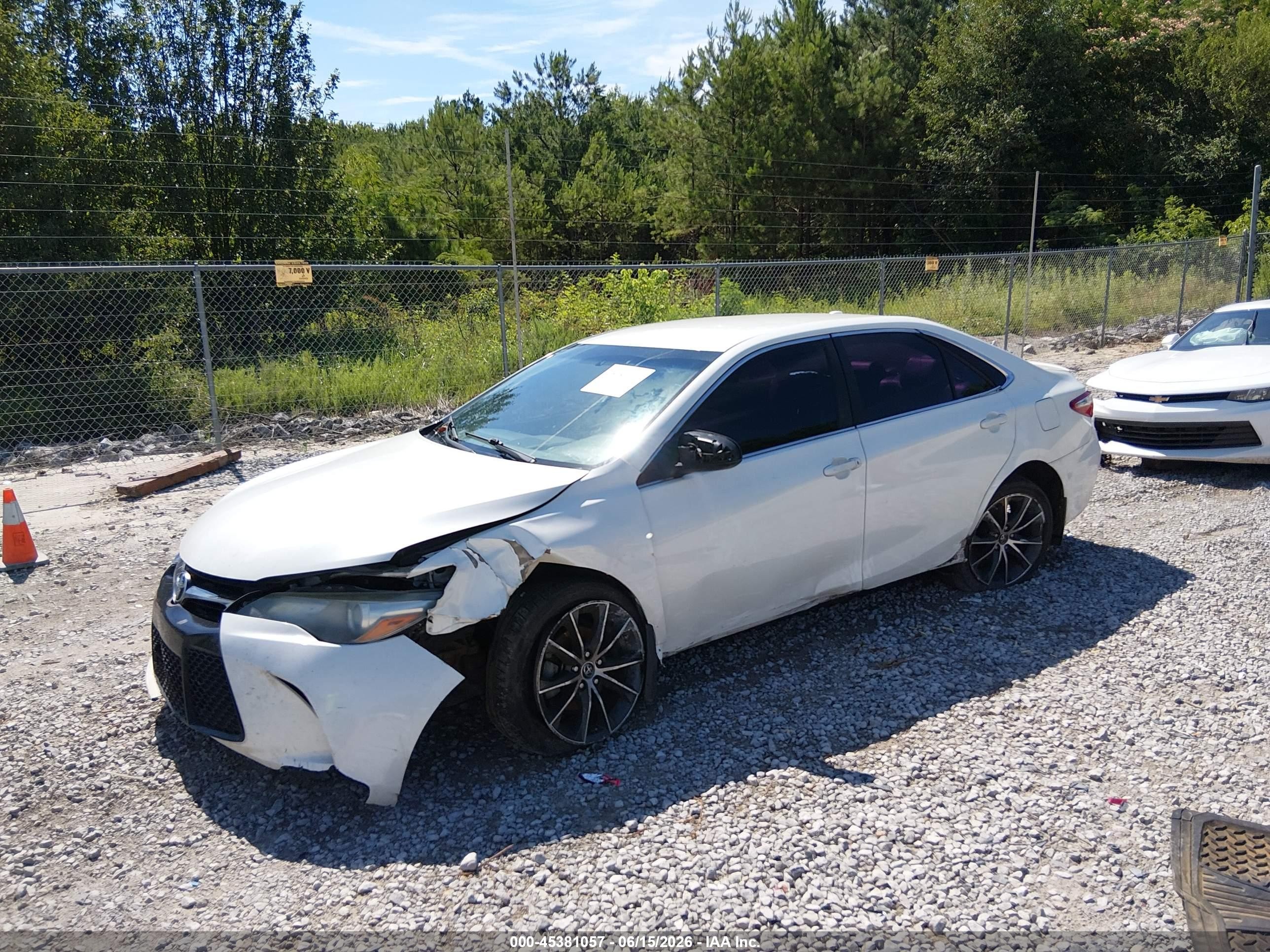 2015 Toyota Camry Xse White vin: 4T1BF1FKXFU491857