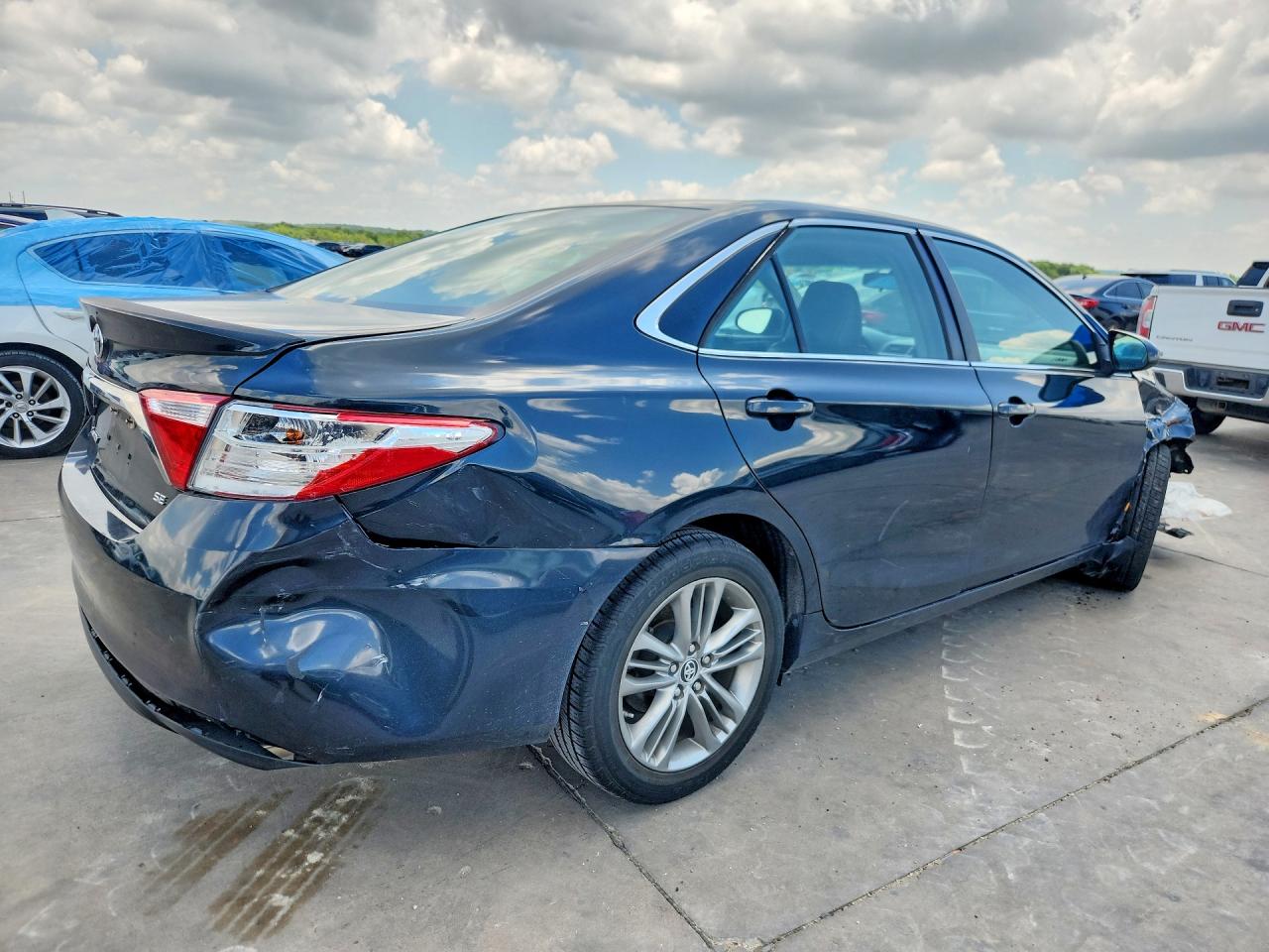 2015 Toyota Camry Se Black vin: 4T1BF1FKXFU496735