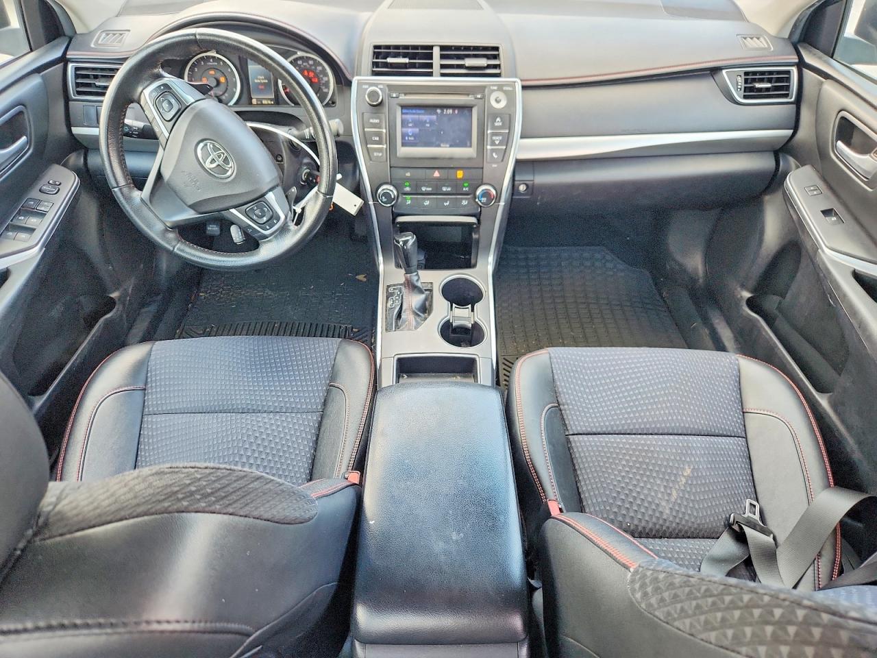 2015 Toyota Camry Se Black vin: 4T1BF1FKXFU496735