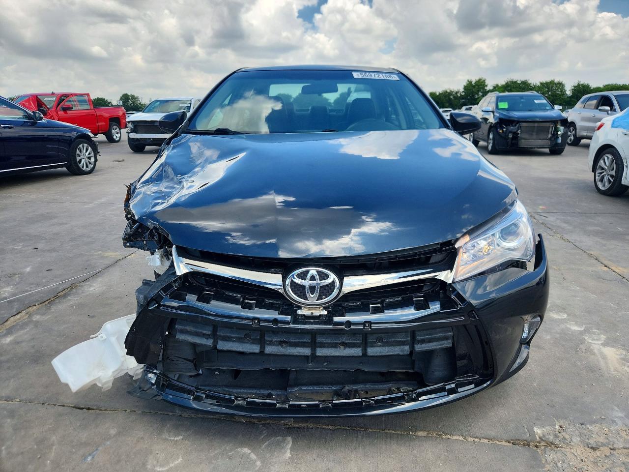2015 Toyota Camry Se Black vin: 4T1BF1FKXFU496735
