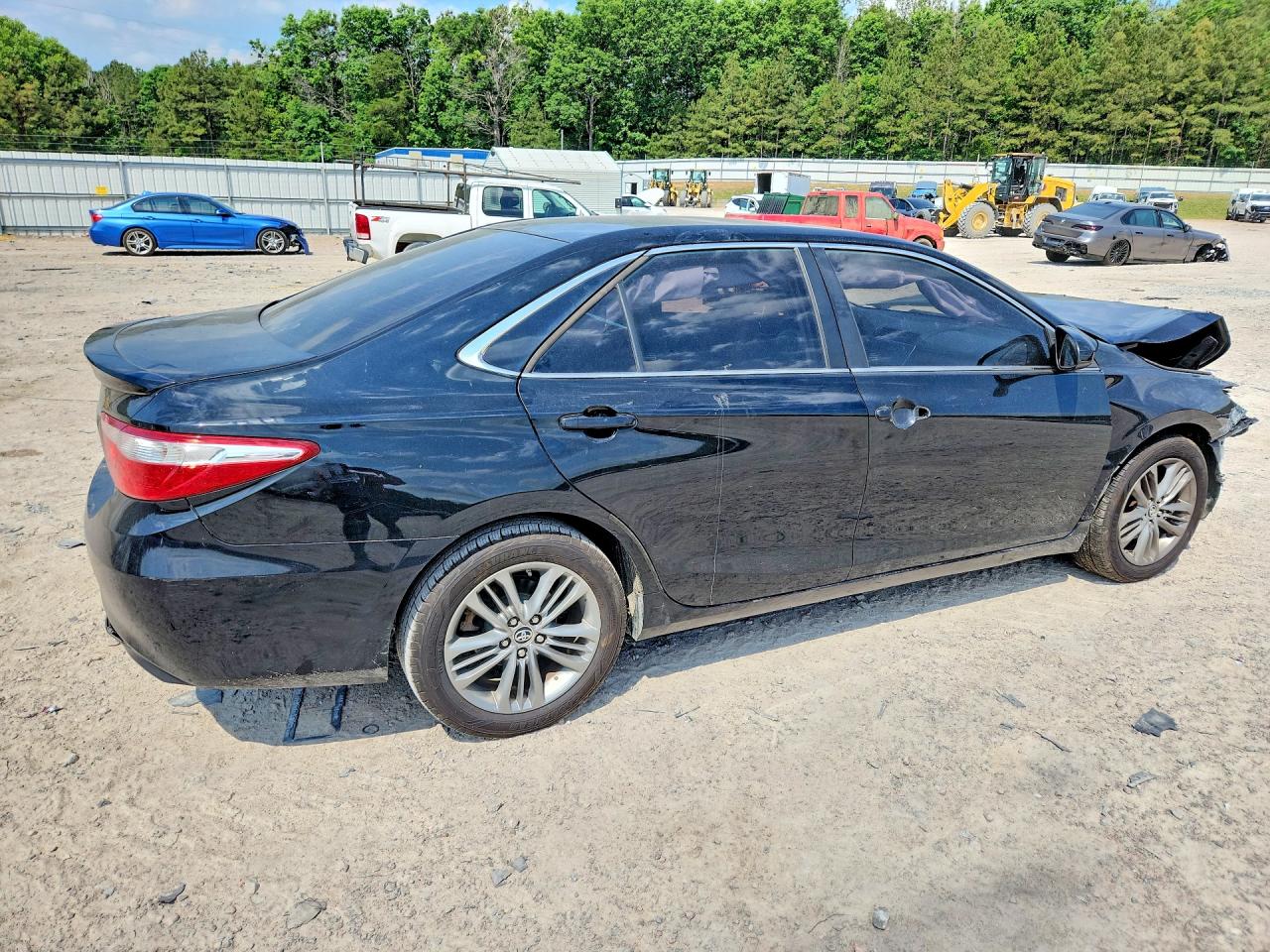 2015 Toyota Camry Se Black vin: 4T1BF1FKXFU498050