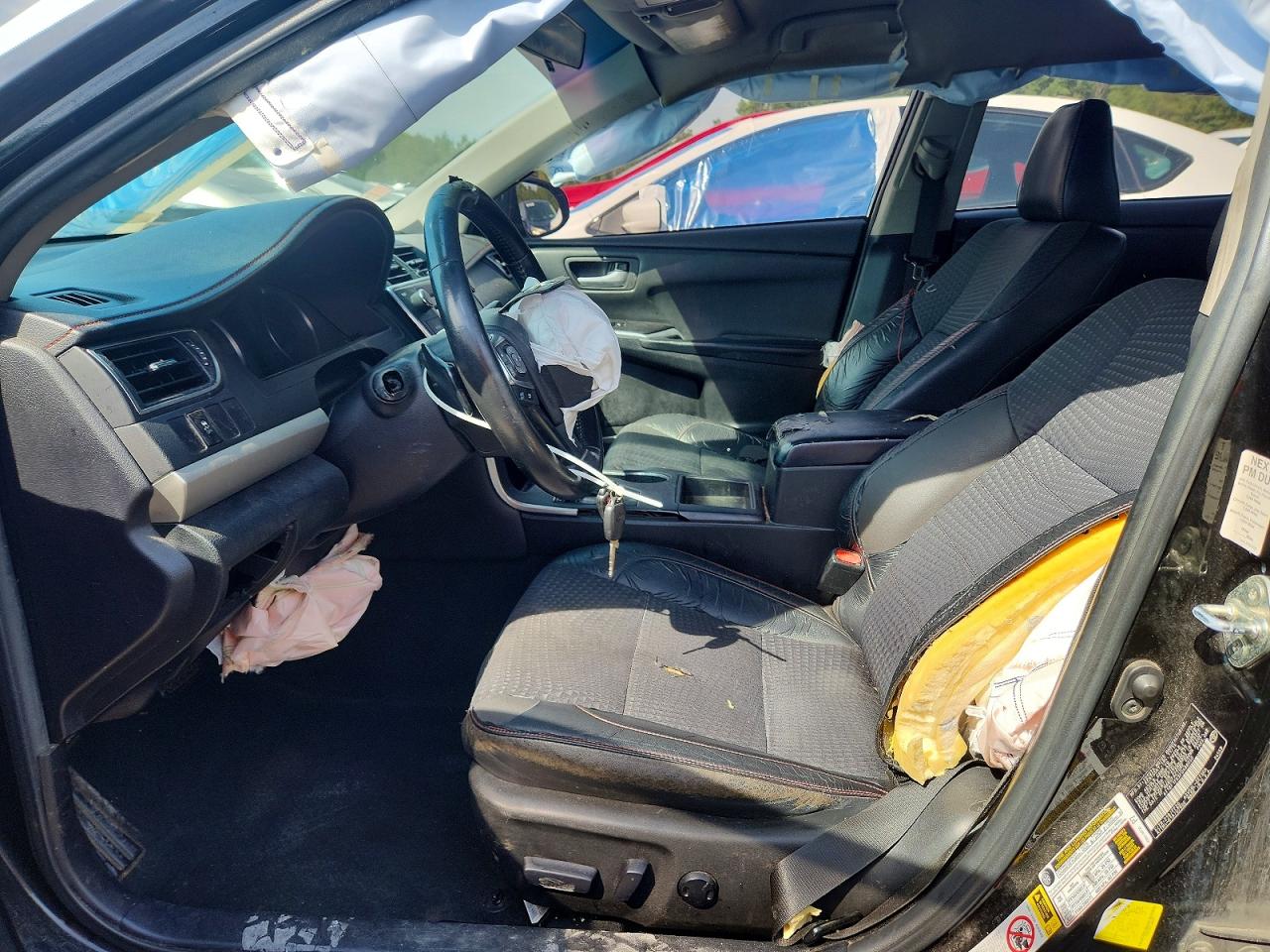 2015 Toyota Camry Se Black vin: 4T1BF1FKXFU498050