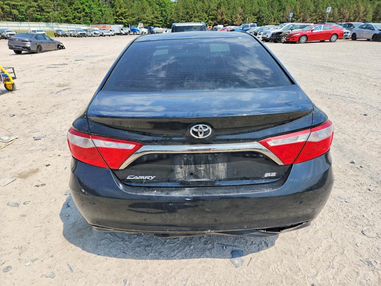 2015 Toyota Camry Se Black vin: 4T1BF1FKXFU498050