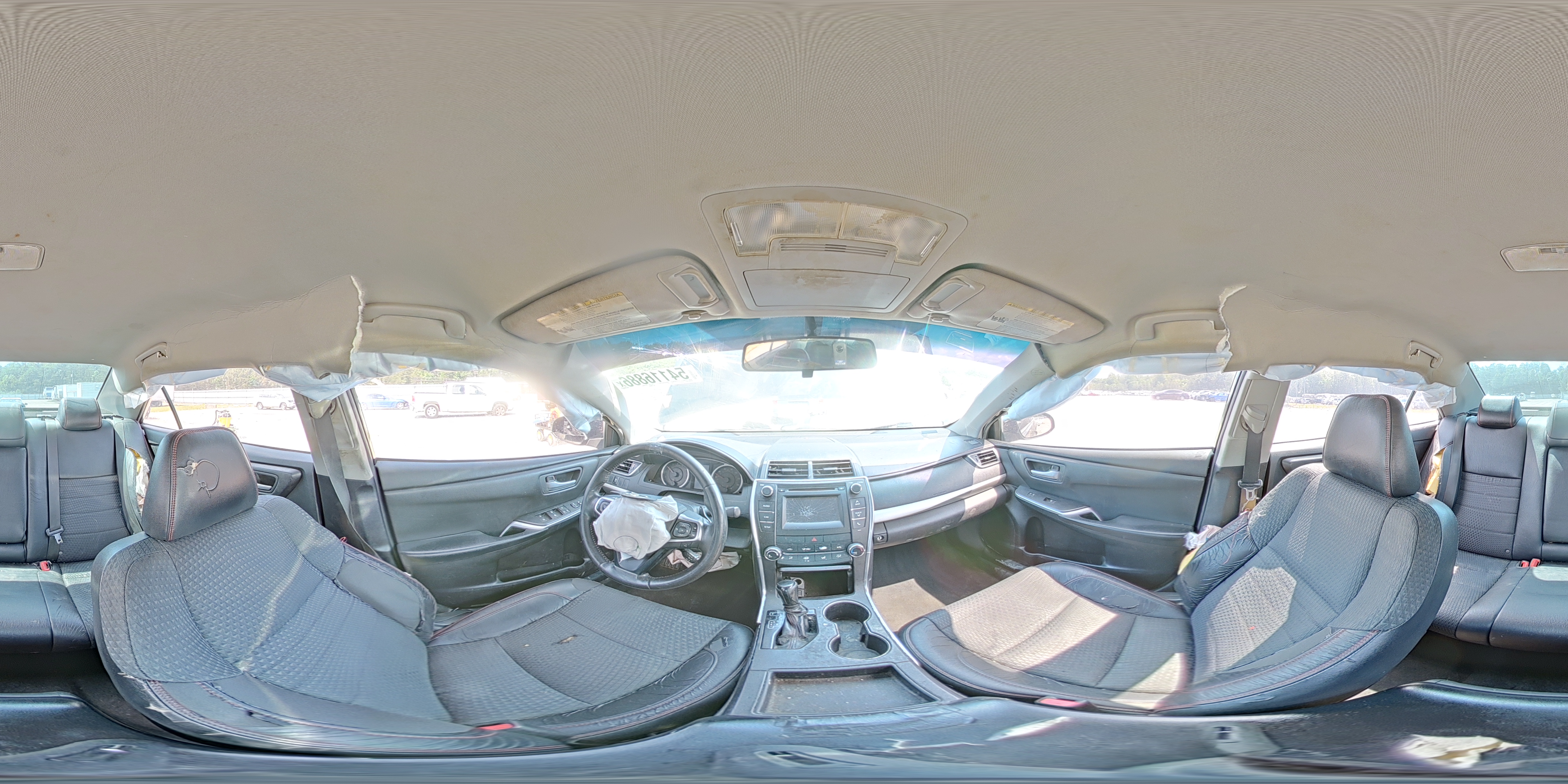 2015 Toyota Camry Se Black vin: 4T1BF1FKXFU498050