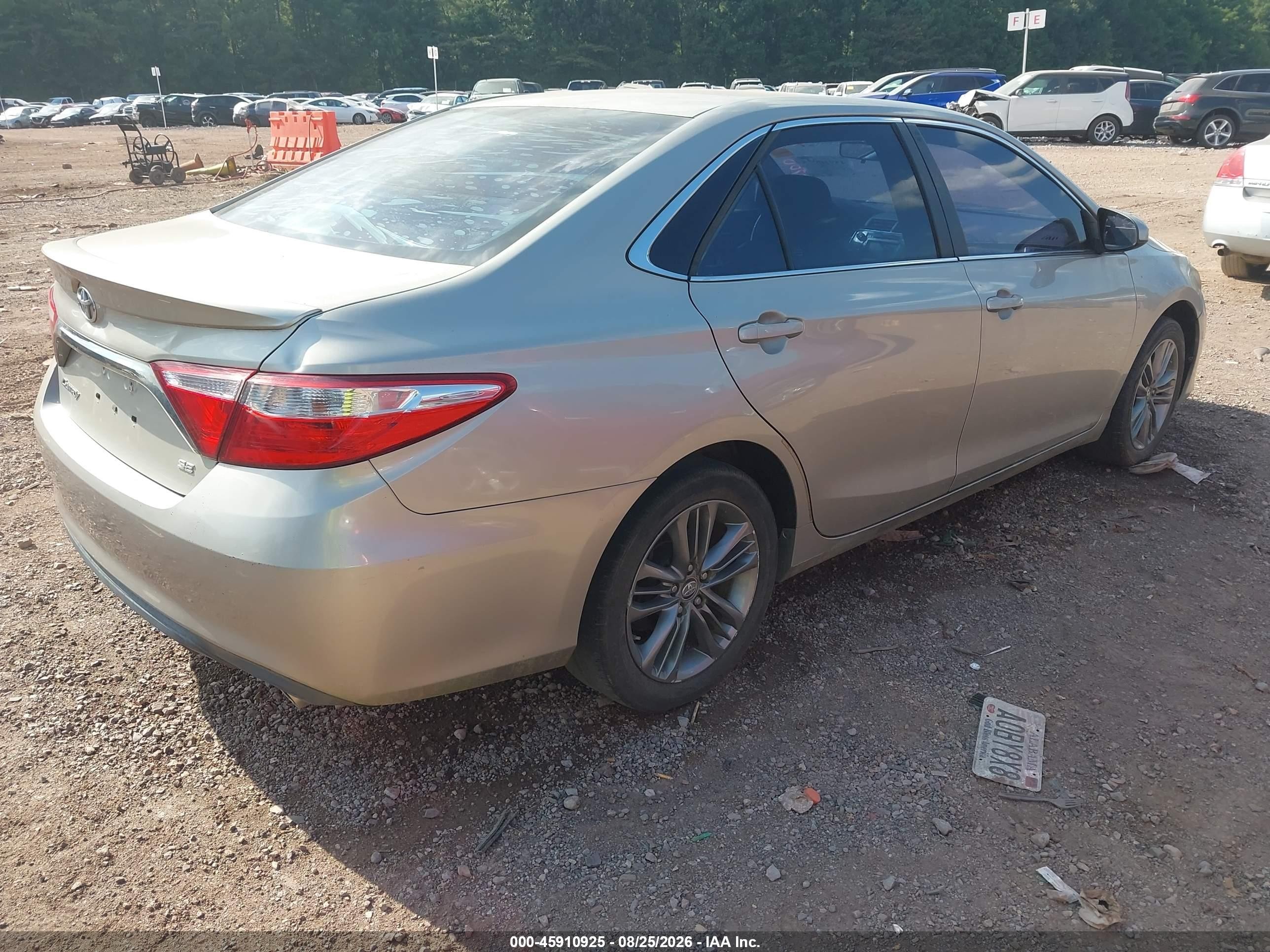 2015 Toyota Camry Se Black vin: 4T1BF1FKXFU881700