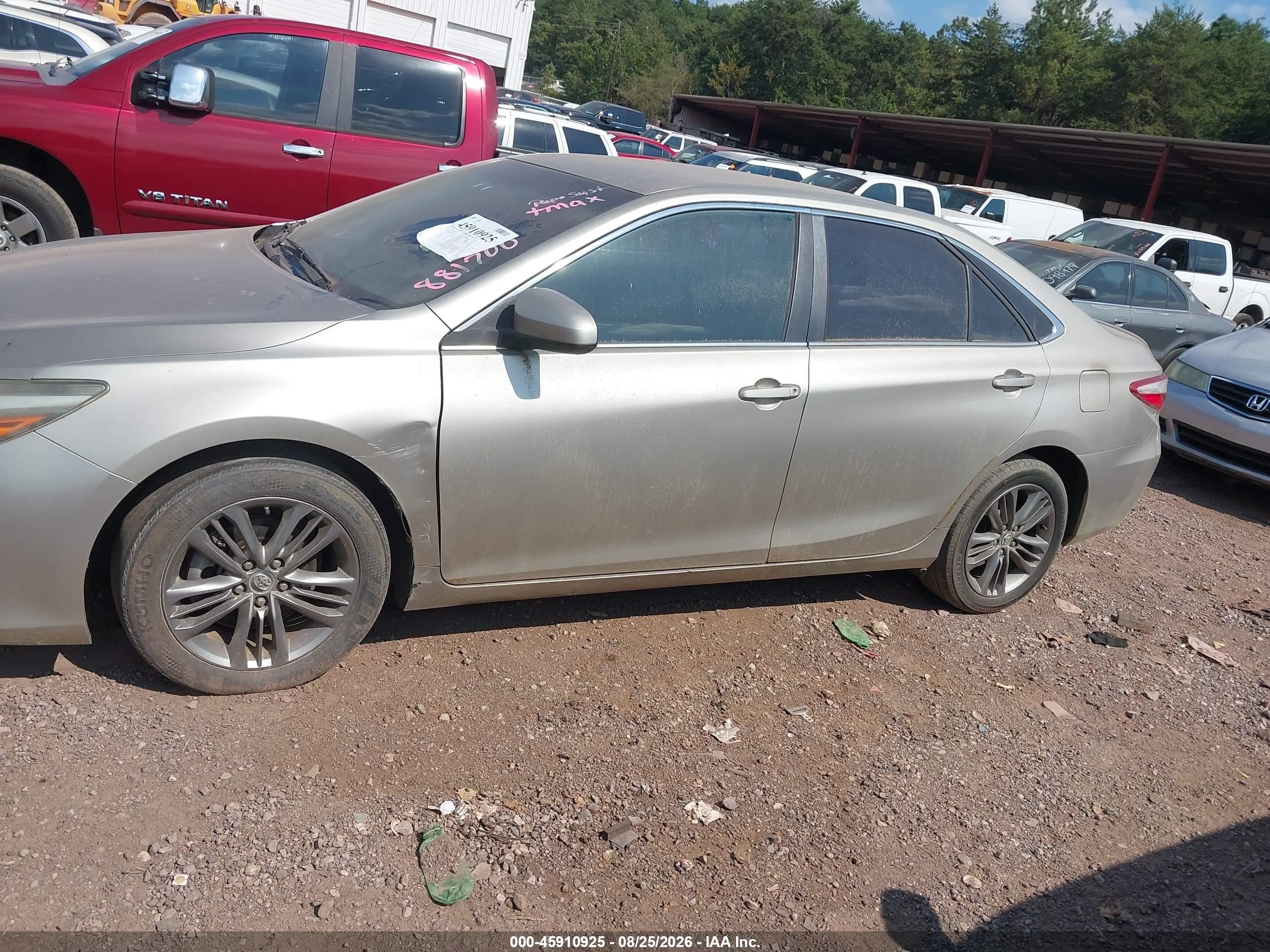 2015 Toyota Camry Se Black vin: 4T1BF1FKXFU881700