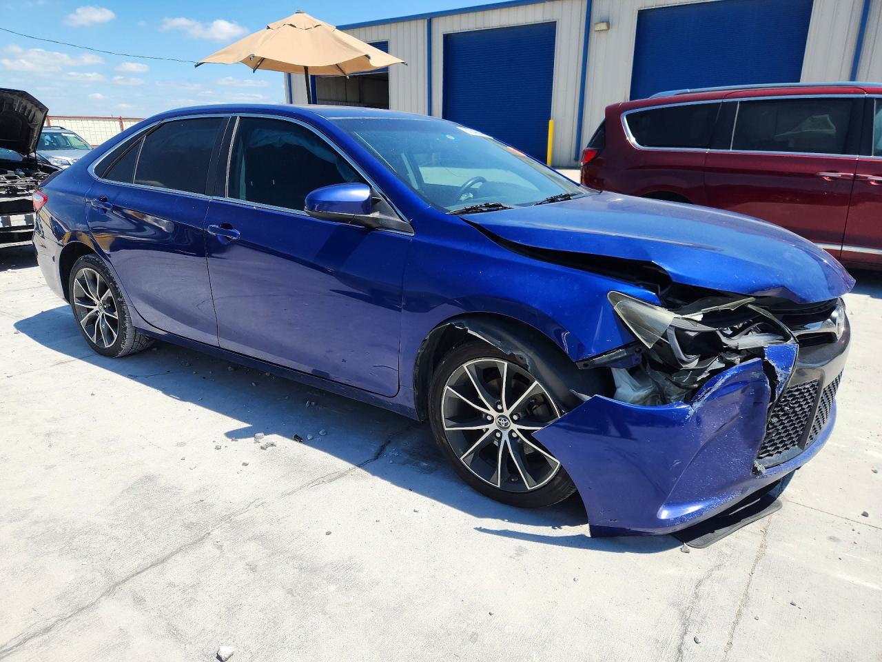 2015 Toyota Camry Xse Blue vin: 4T1BF1FKXFU887416
