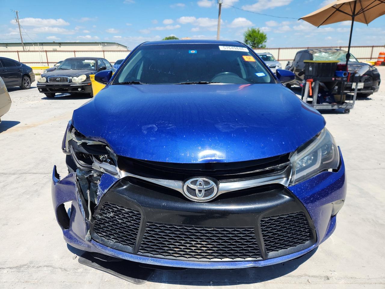 2015 Toyota Camry Xse Blue vin: 4T1BF1FKXFU887416