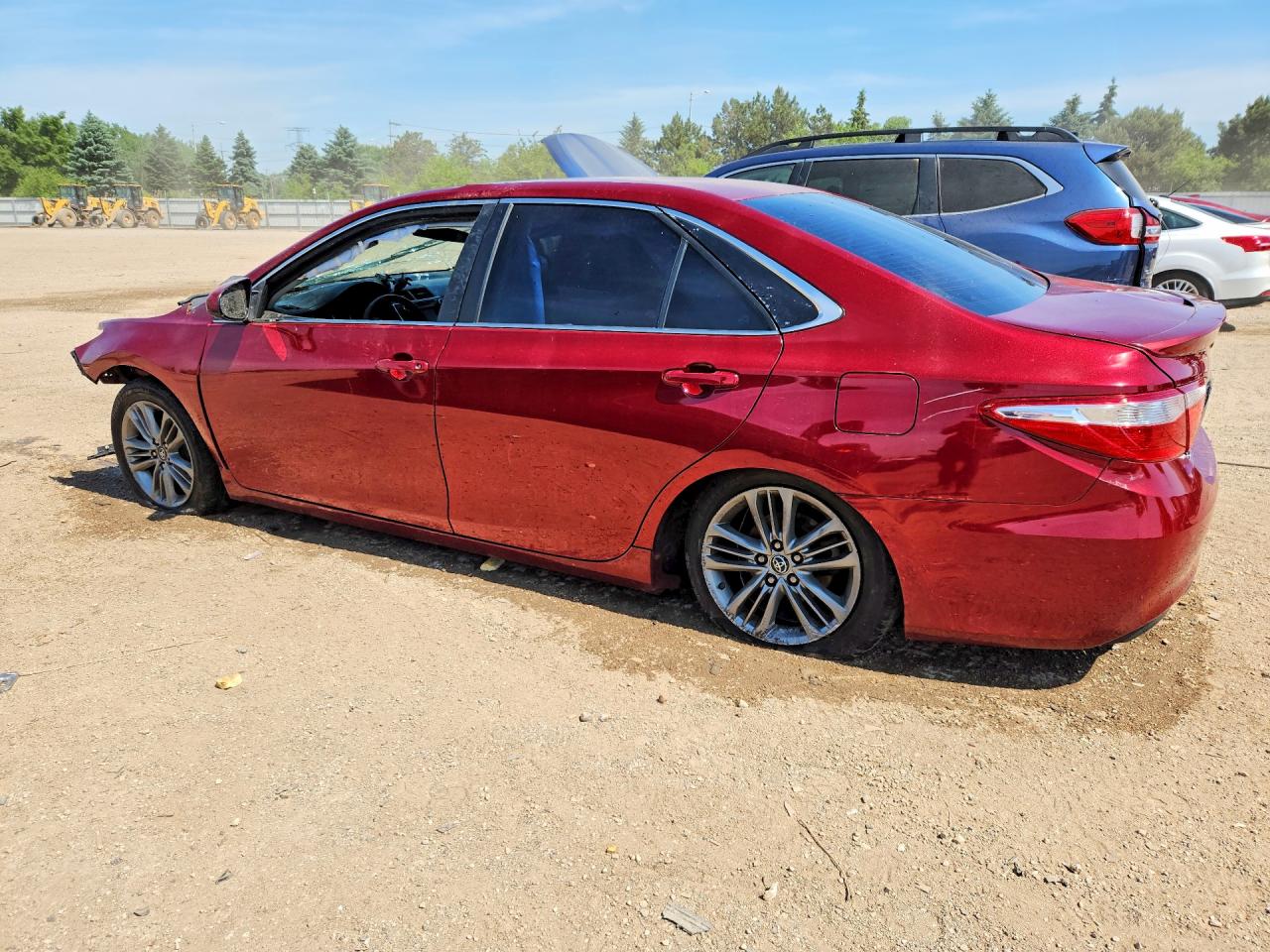 2015 Toyota Camry Se Red vin: 4T1BF1FKXFU894351