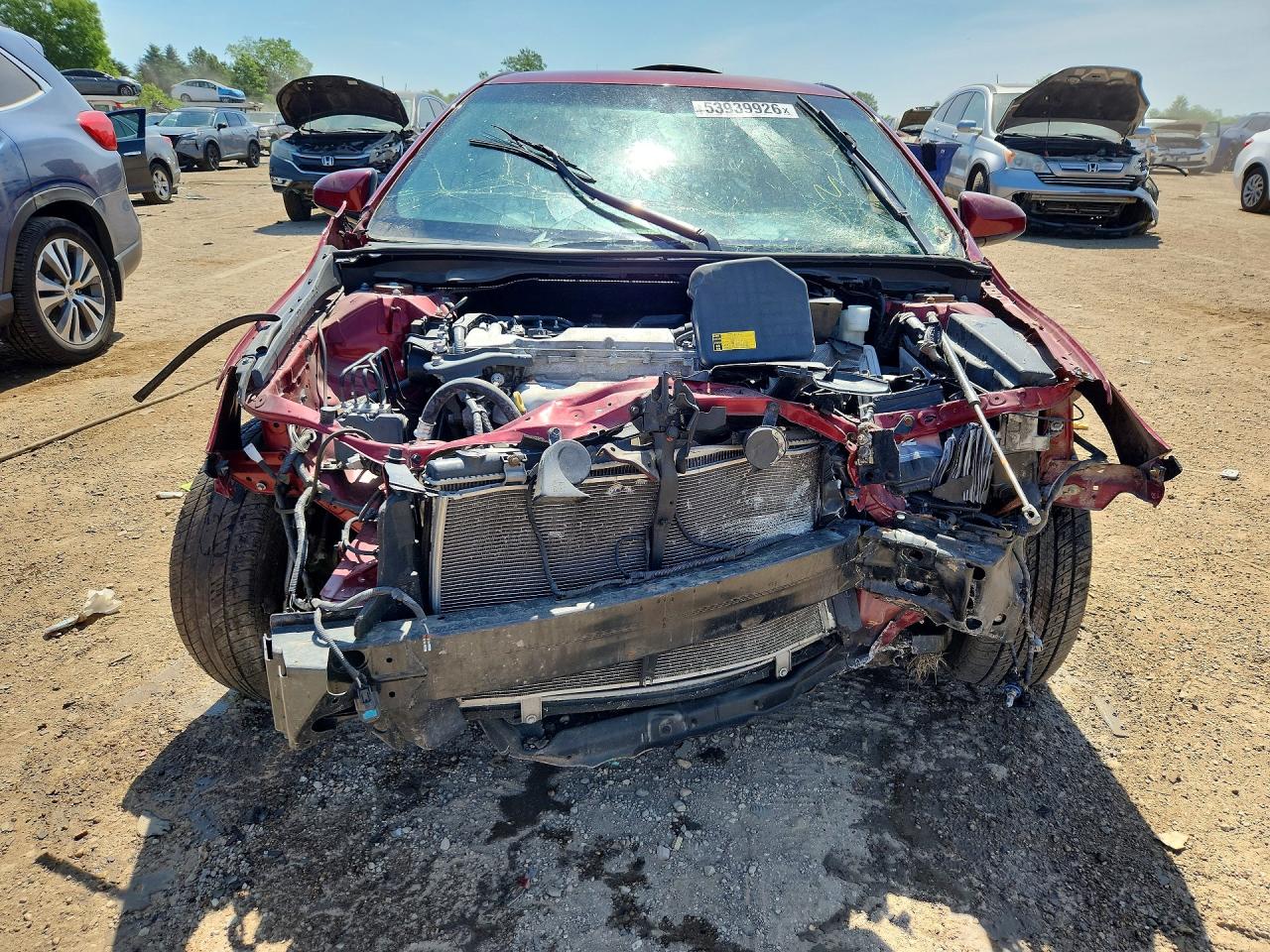 2015 Toyota Camry Se Red vin: 4T1BF1FKXFU894351