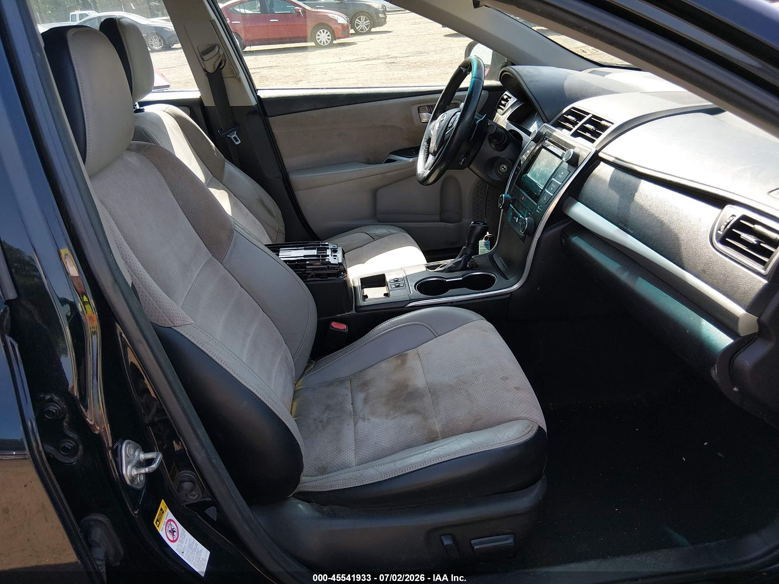 2015 Toyota Camry Xse Black vin: 4T1BF1FKXFU901749