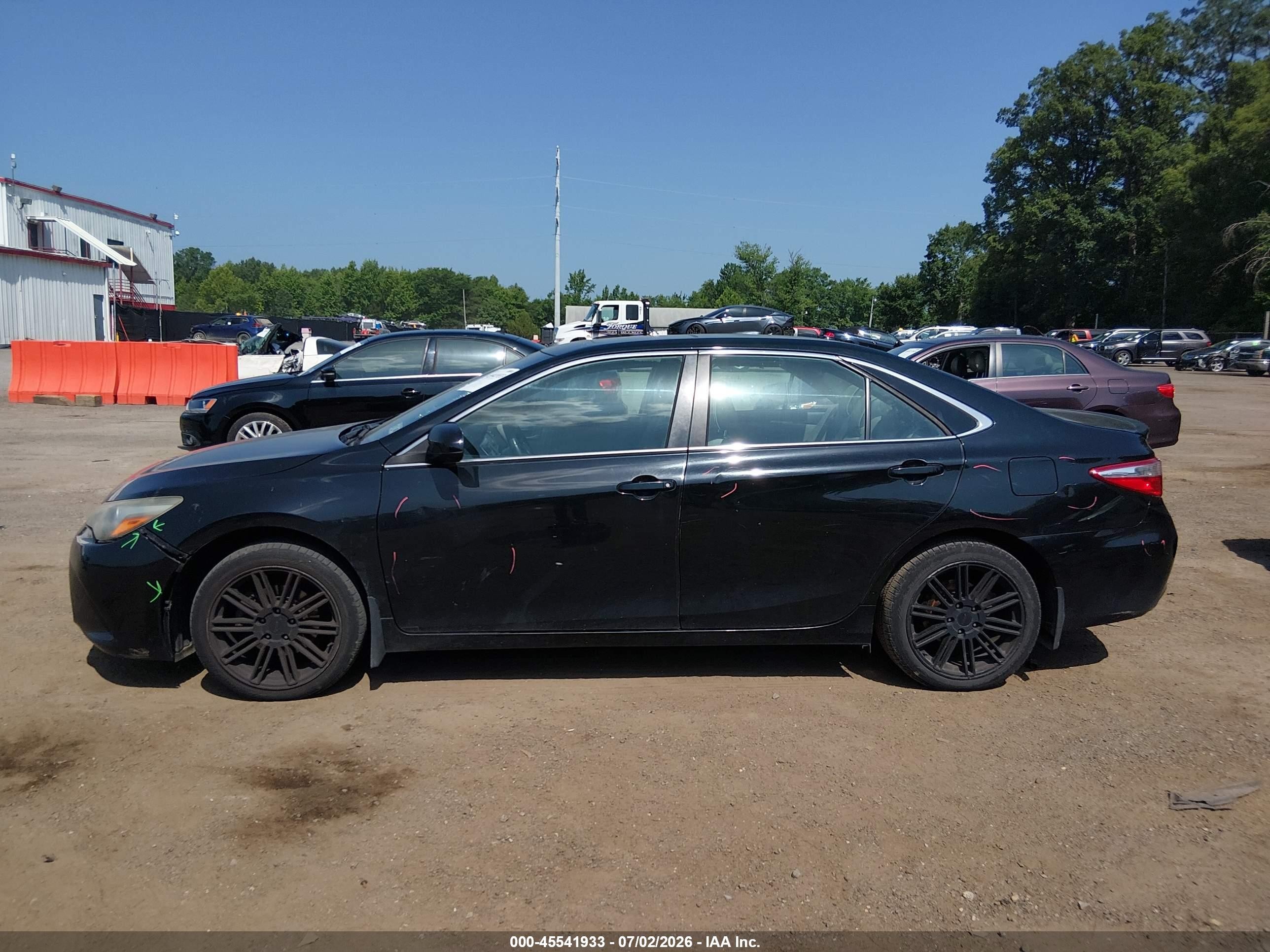 2015 Toyota Camry Xse Black vin: 4T1BF1FKXFU901749