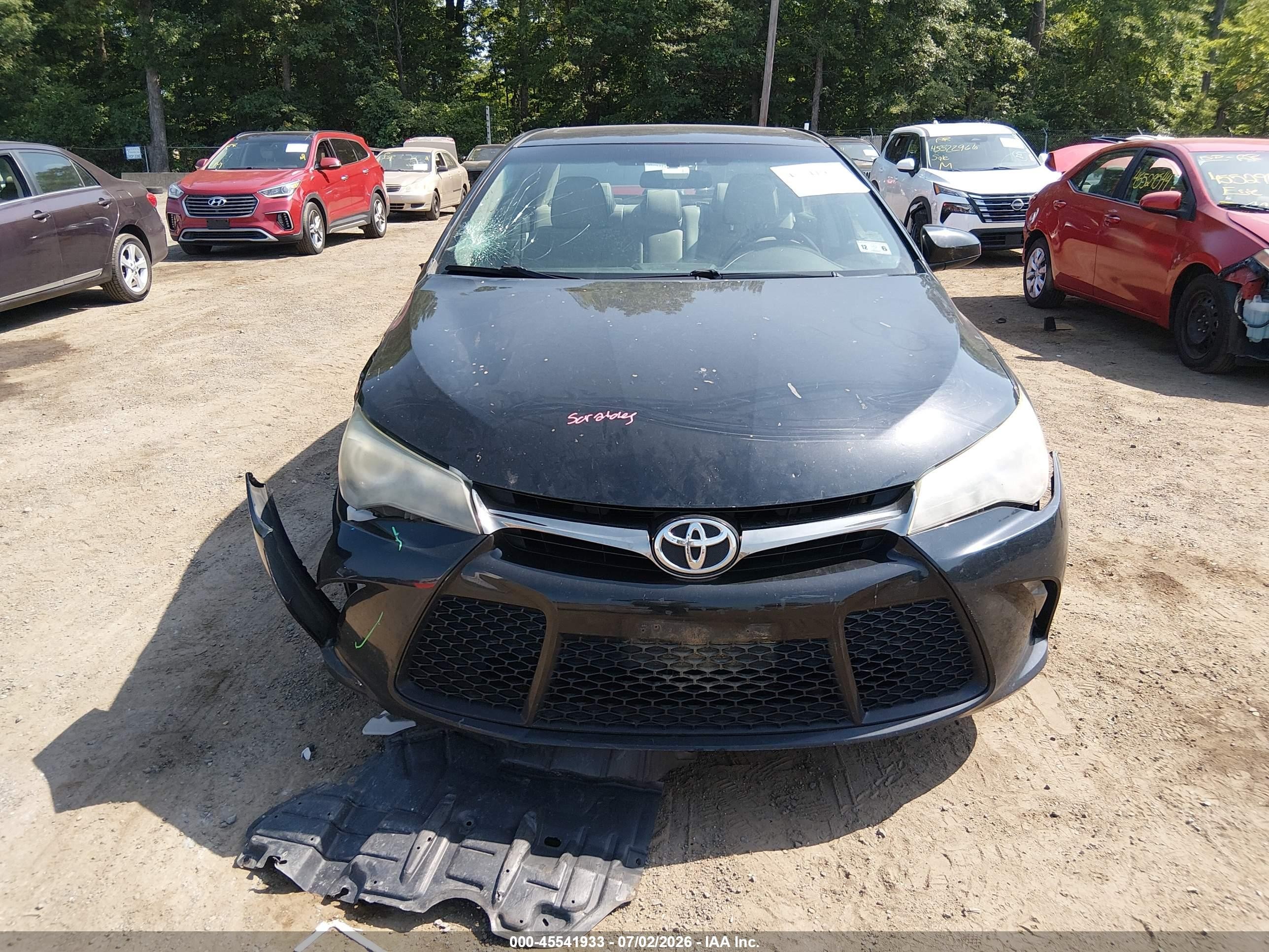 2015 Toyota Camry Xse Black vin: 4T1BF1FKXFU901749