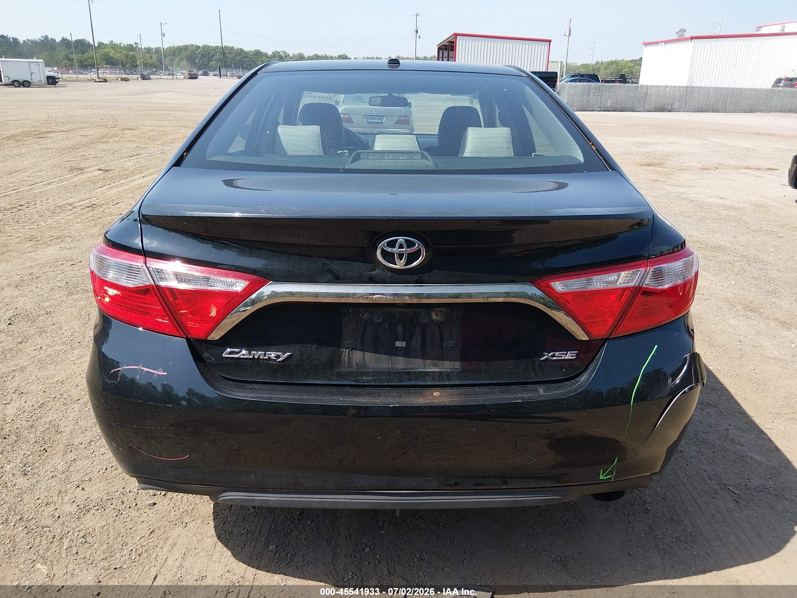 2015 Toyota Camry Xse Black vin: 4T1BF1FKXFU901749