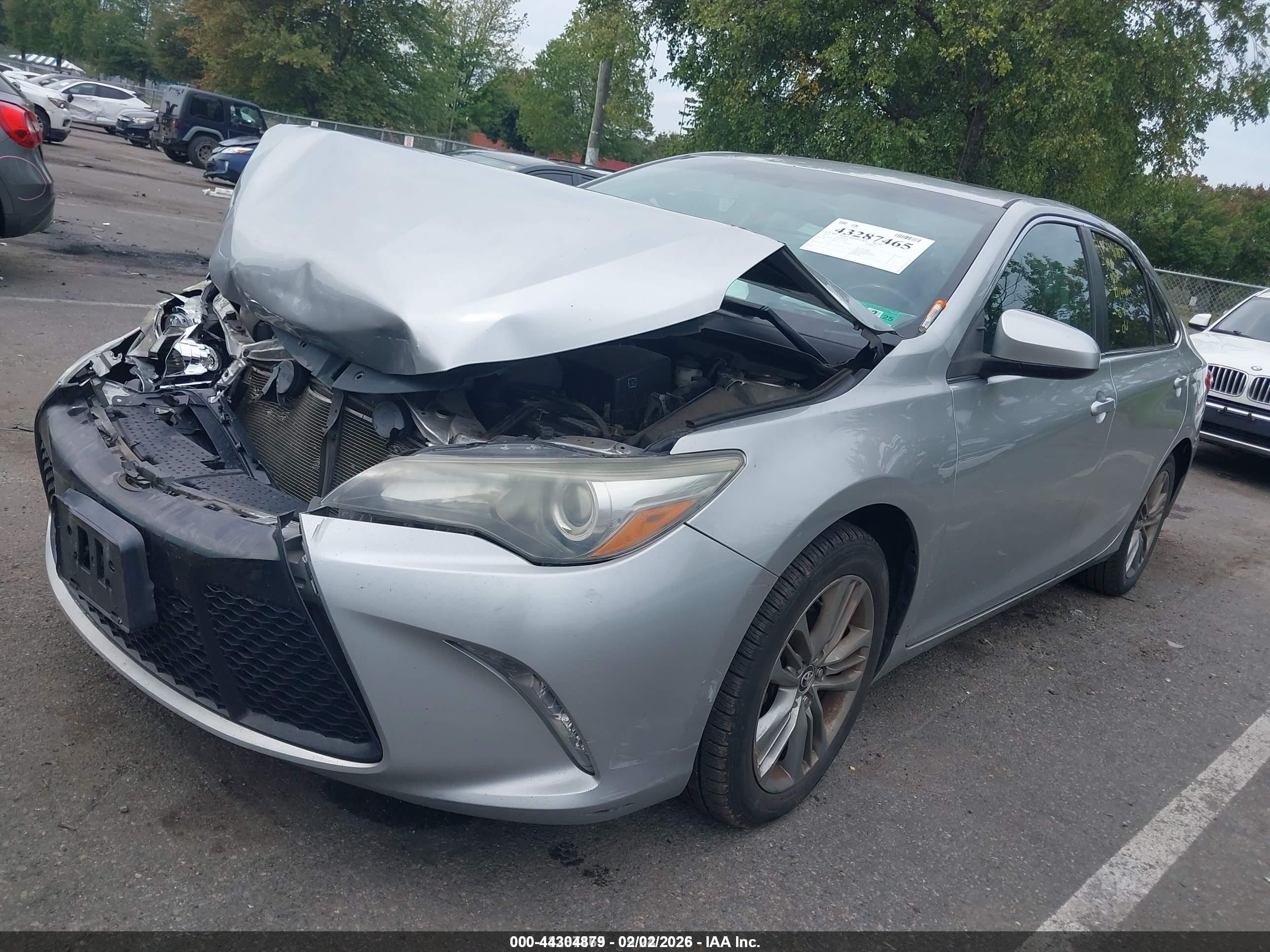2015 Toyota Camry Se Gray vin: 4T1BF1FKXFU915232
