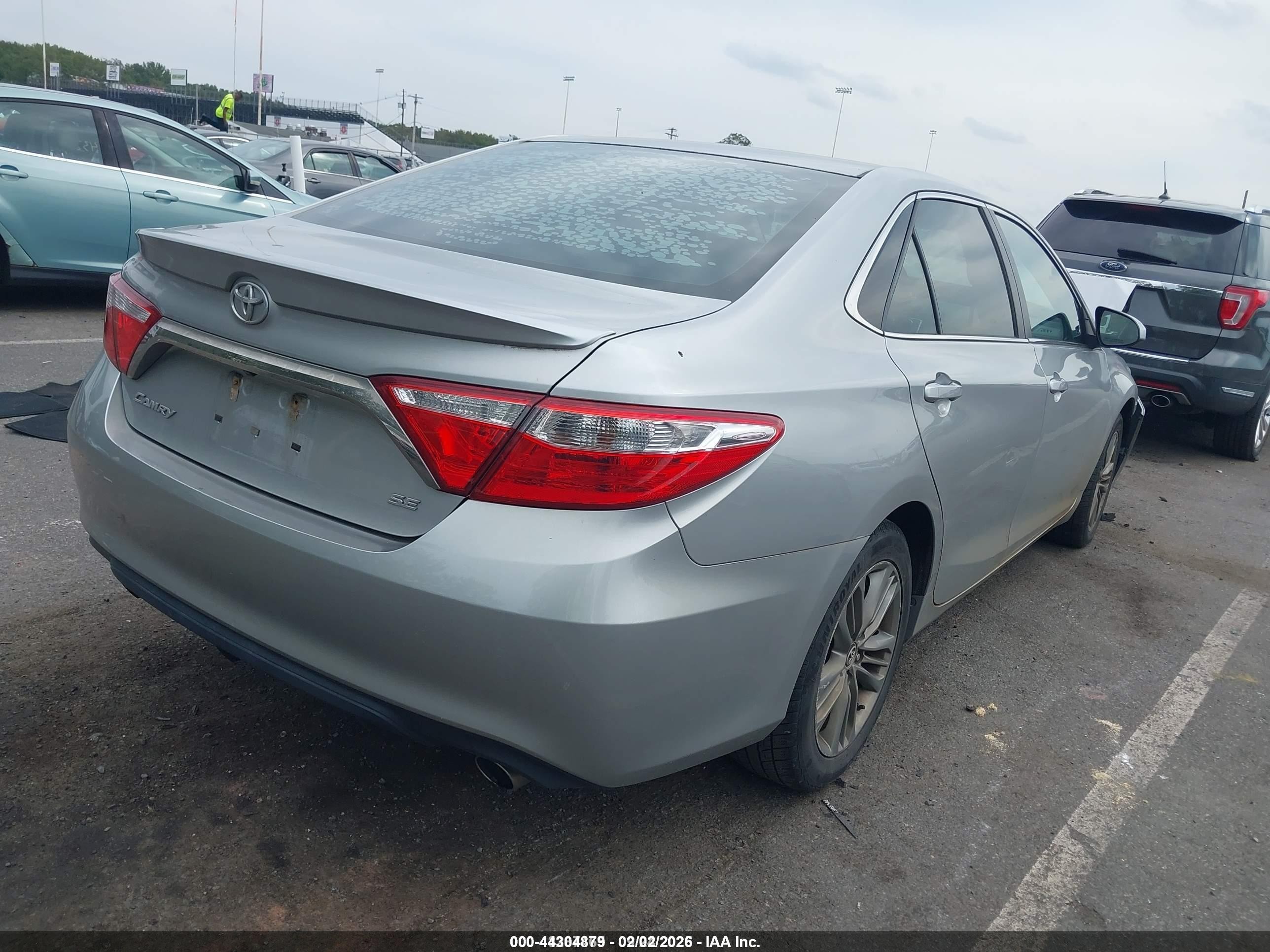 2015 Toyota Camry Se Gray vin: 4T1BF1FKXFU915232