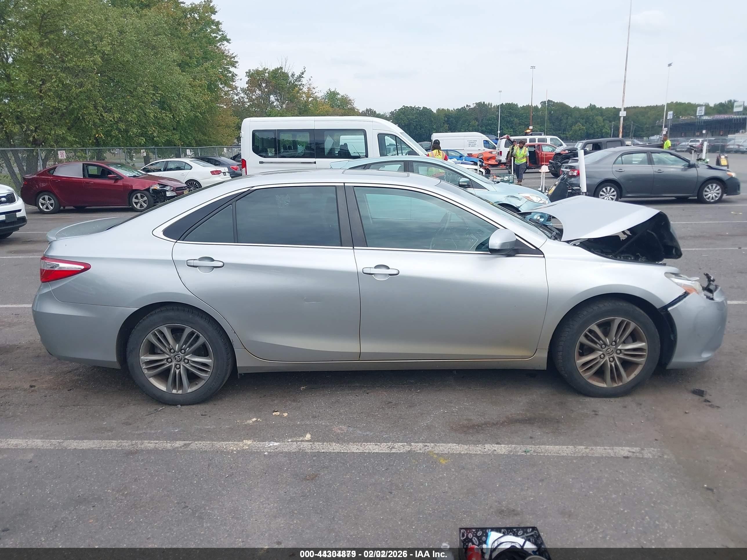 2015 Toyota Camry Se Gray vin: 4T1BF1FKXFU915232