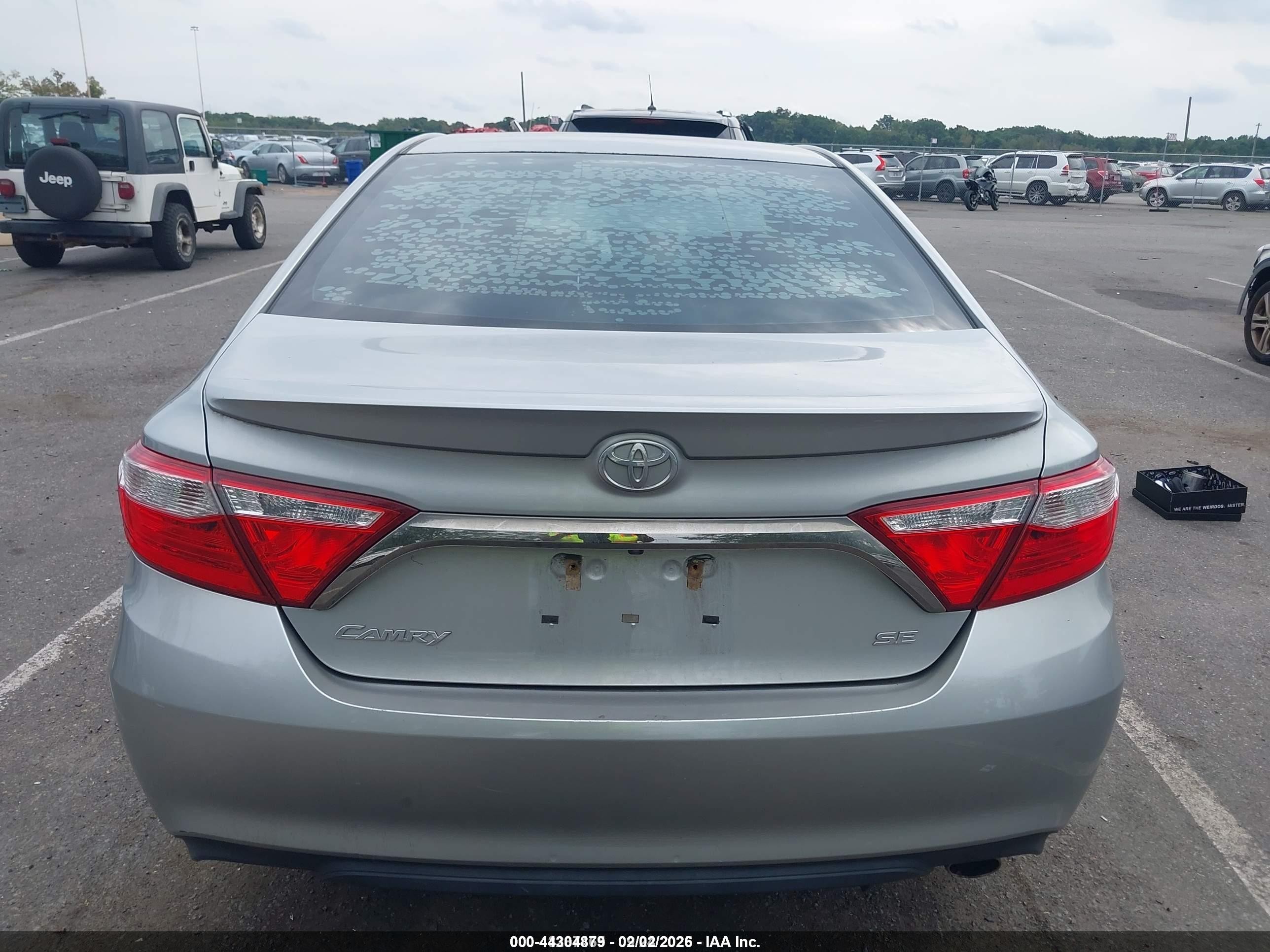 2015 Toyota Camry Se Gray vin: 4T1BF1FKXFU915232