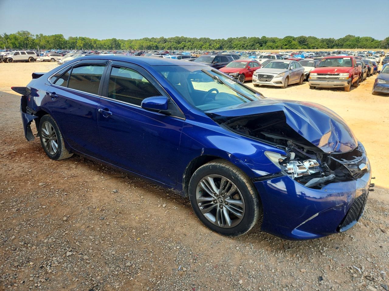 2015 Toyota Camry Se Blue vin: 4T1BF1FKXFU925159
