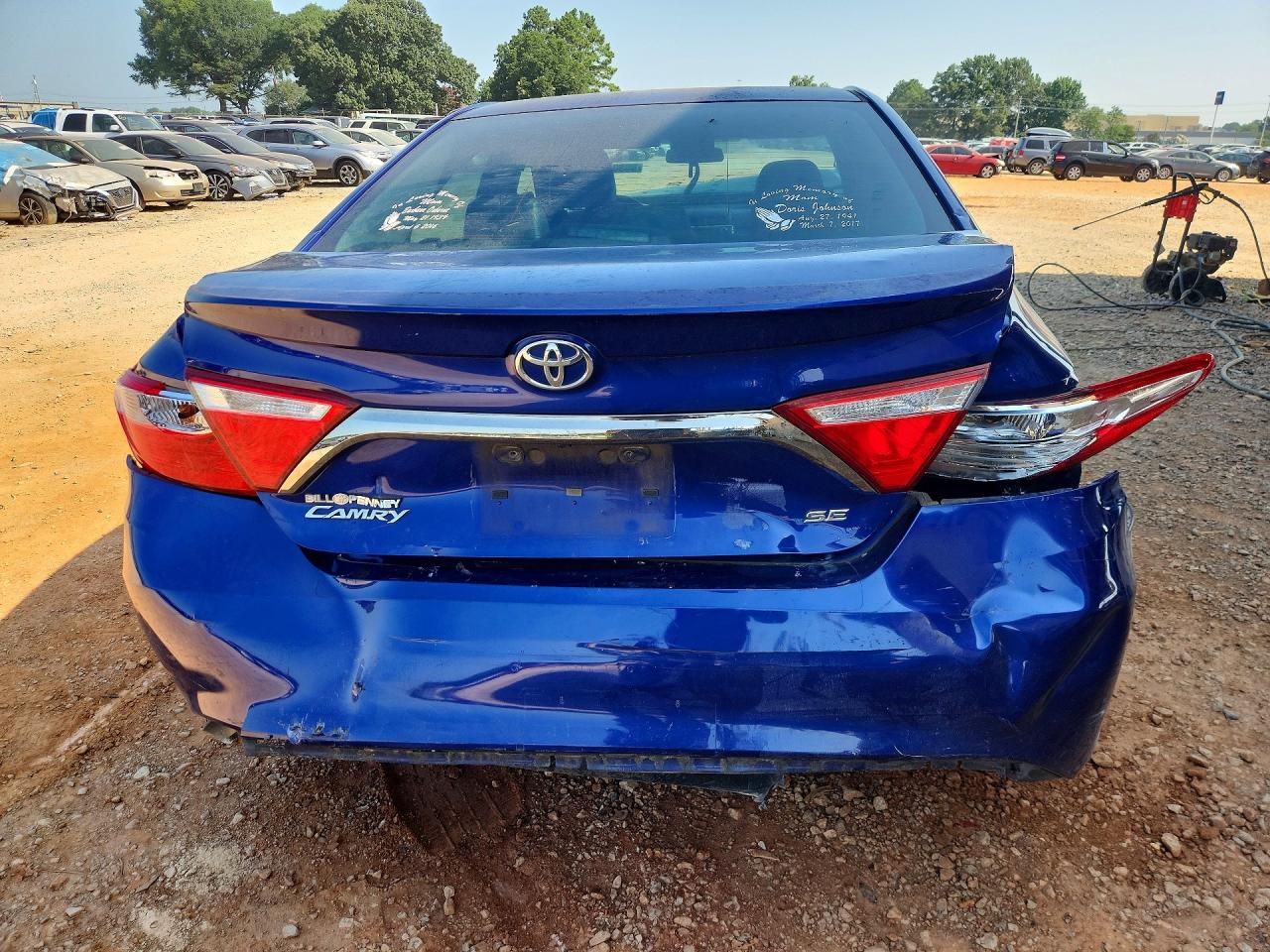 2015 Toyota Camry Se Blue vin: 4T1BF1FKXFU925159
