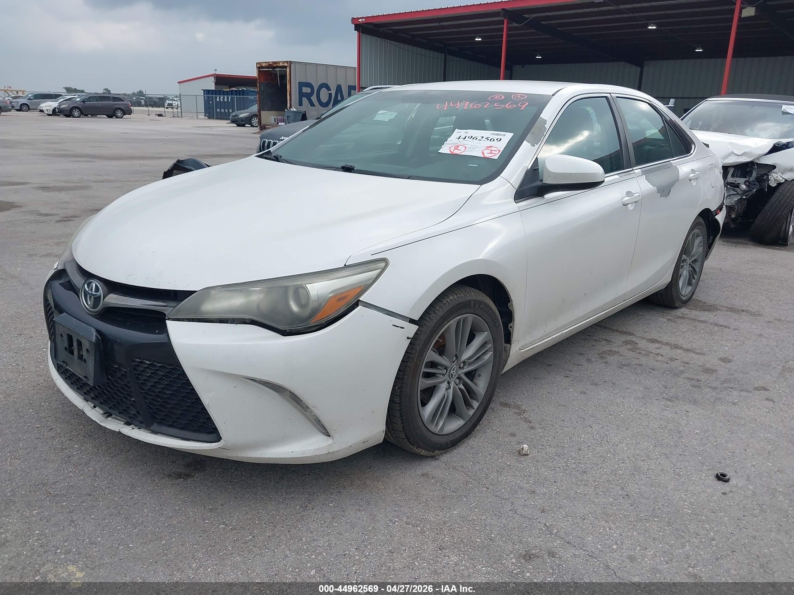 2015 Toyota Camry Se Белый vin: 4T1BF1FKXFU932242