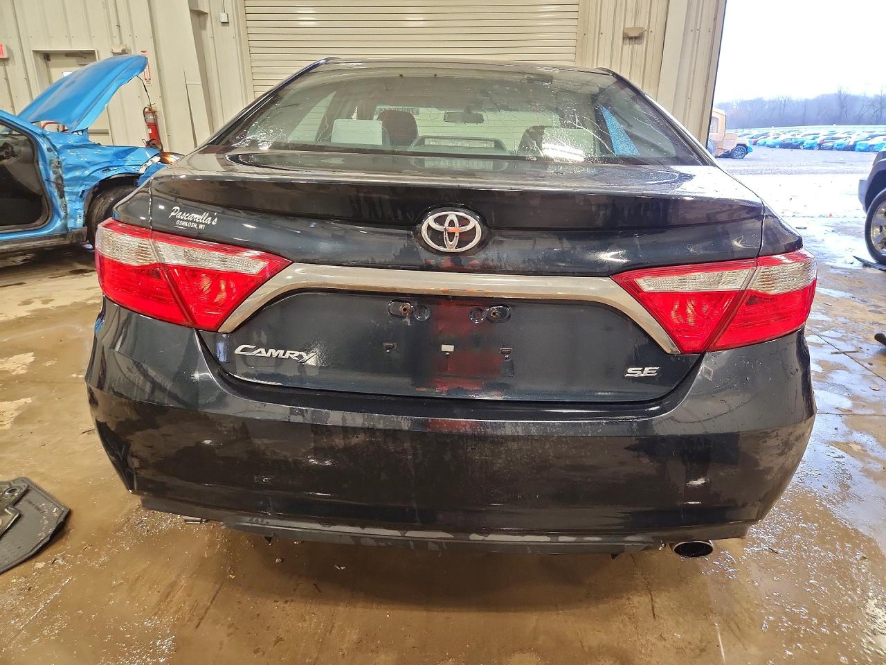 2015 Toyota Camry Se Blue vin: 4T1BF1FKXFU932418
