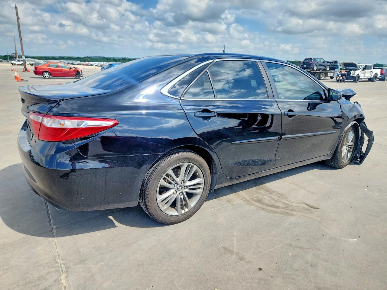 2015 Toyota Camry Se Black vin: 4T1BF1FKXFU937831