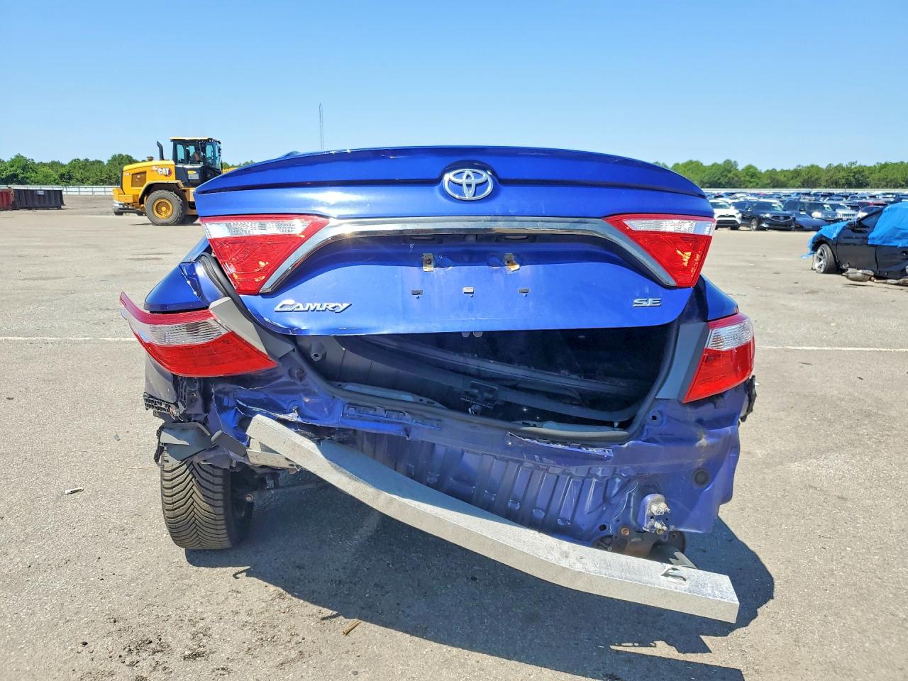 2015 Toyota Camry Se Синий vin: 4T1BF1FKXFU946478