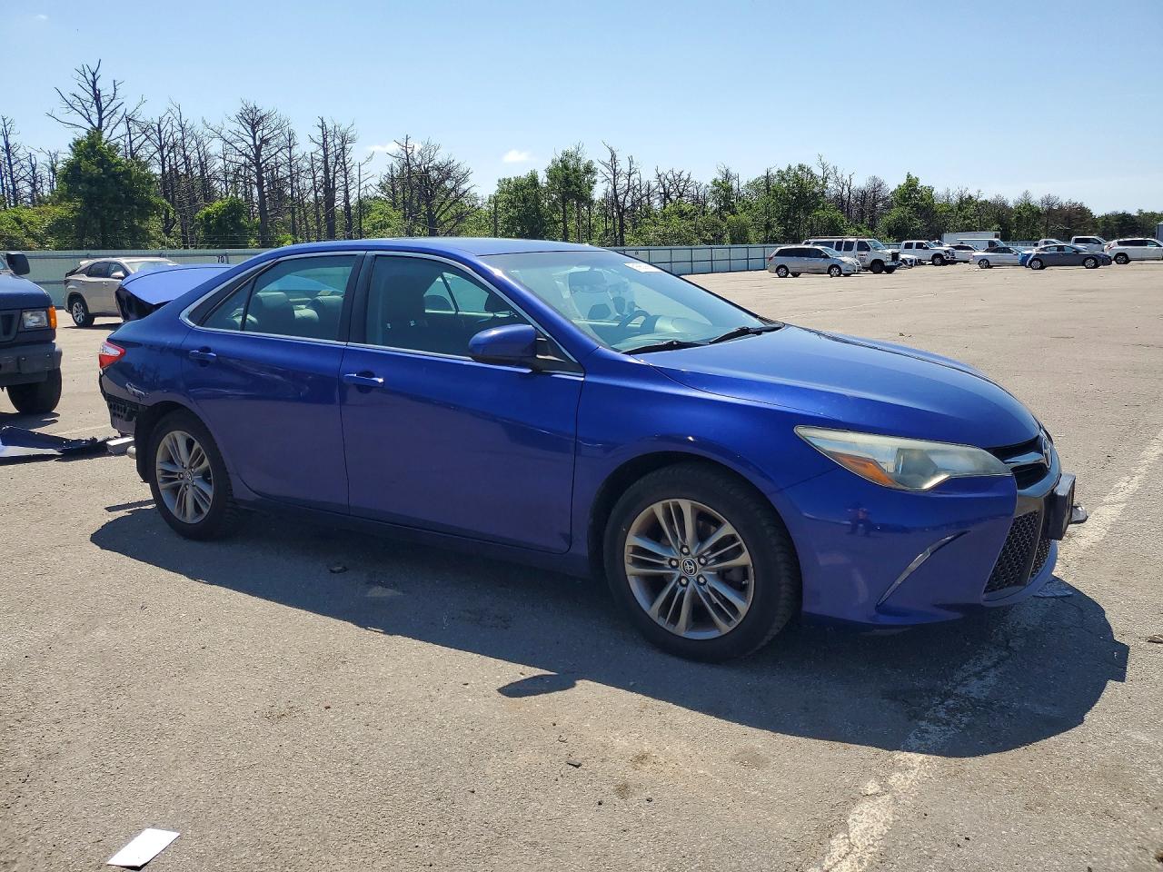 2015 Toyota Camry Se Синий vin: 4T1BF1FKXFU946478