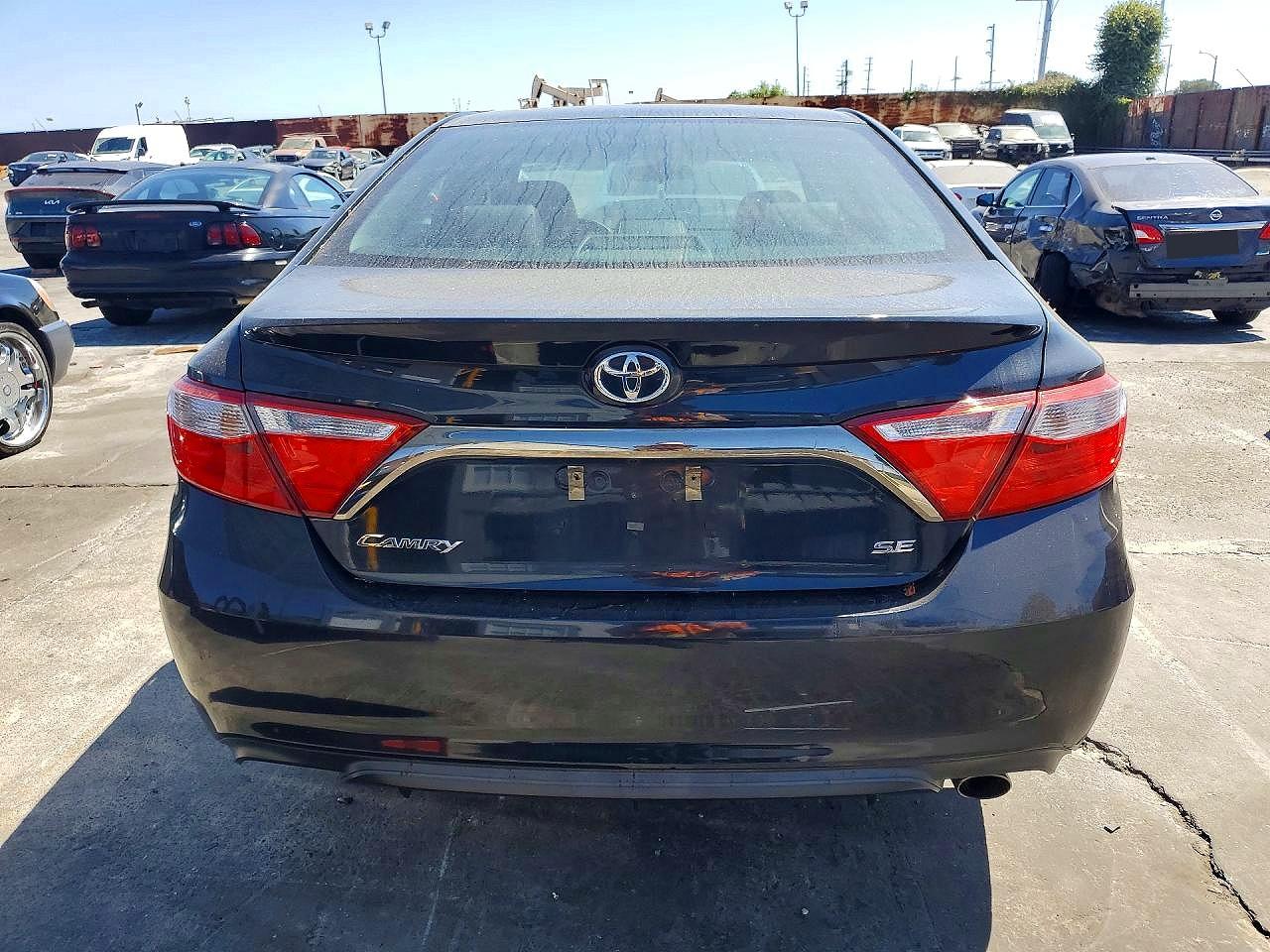 2015 Toyota Camry Se Black vin: 4T1BF1FKXFU950417