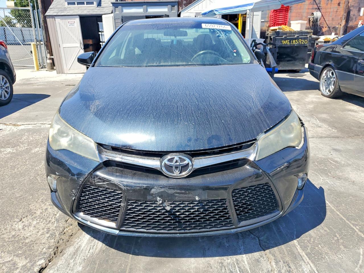 2015 Toyota Camry Se Black vin: 4T1BF1FKXFU950417