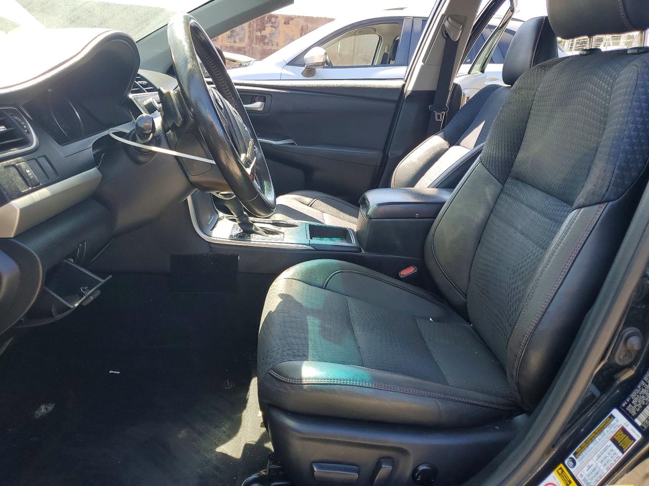 2015 Toyota Camry Se Black vin: 4T1BF1FKXFU950417