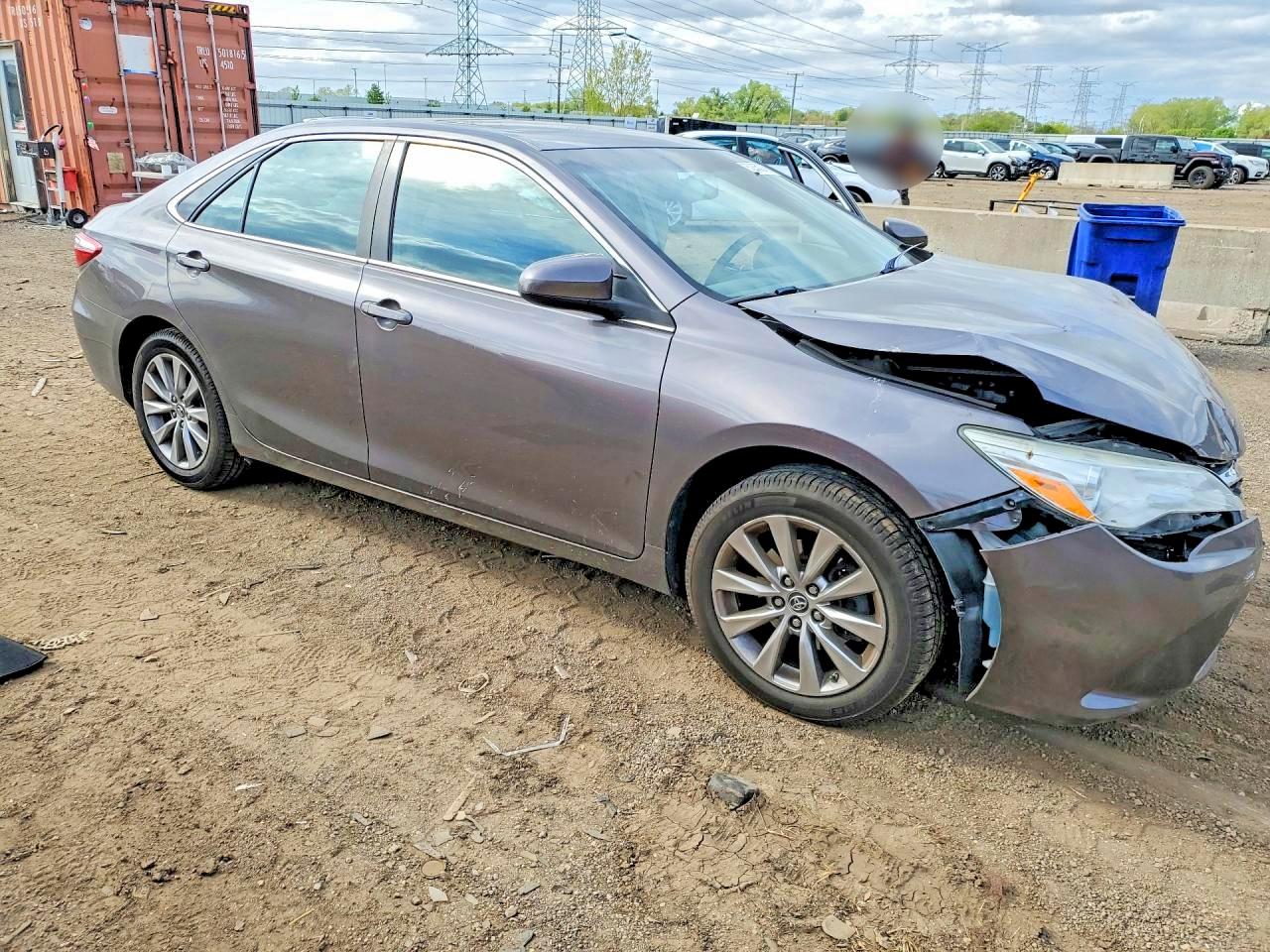 2015 Toyota Camry Xle Gray vin: 4T1BF1FKXFU951938