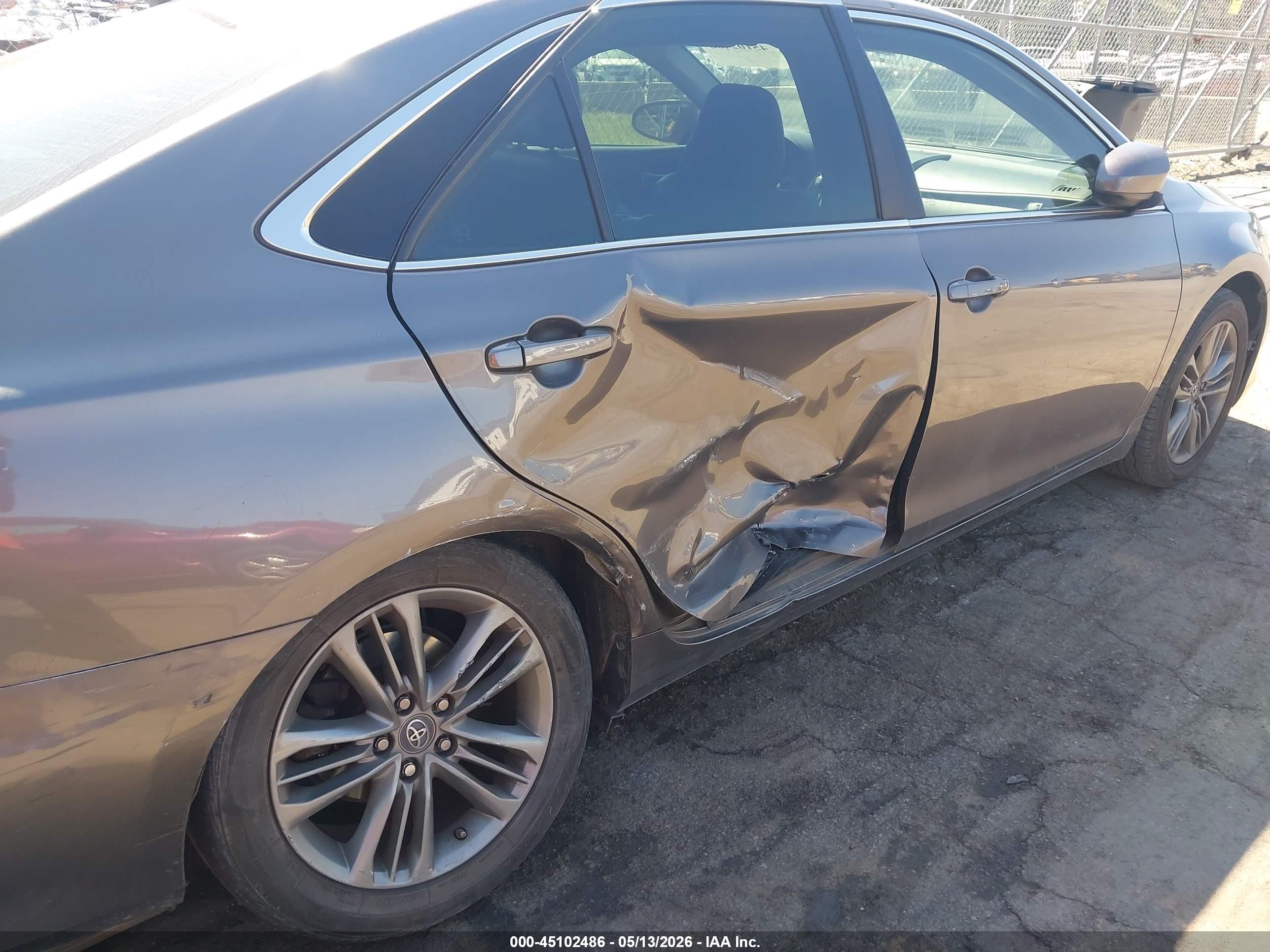 2017 Toyota Camry Se Gray vin: 4T1BF1FKXHU324305